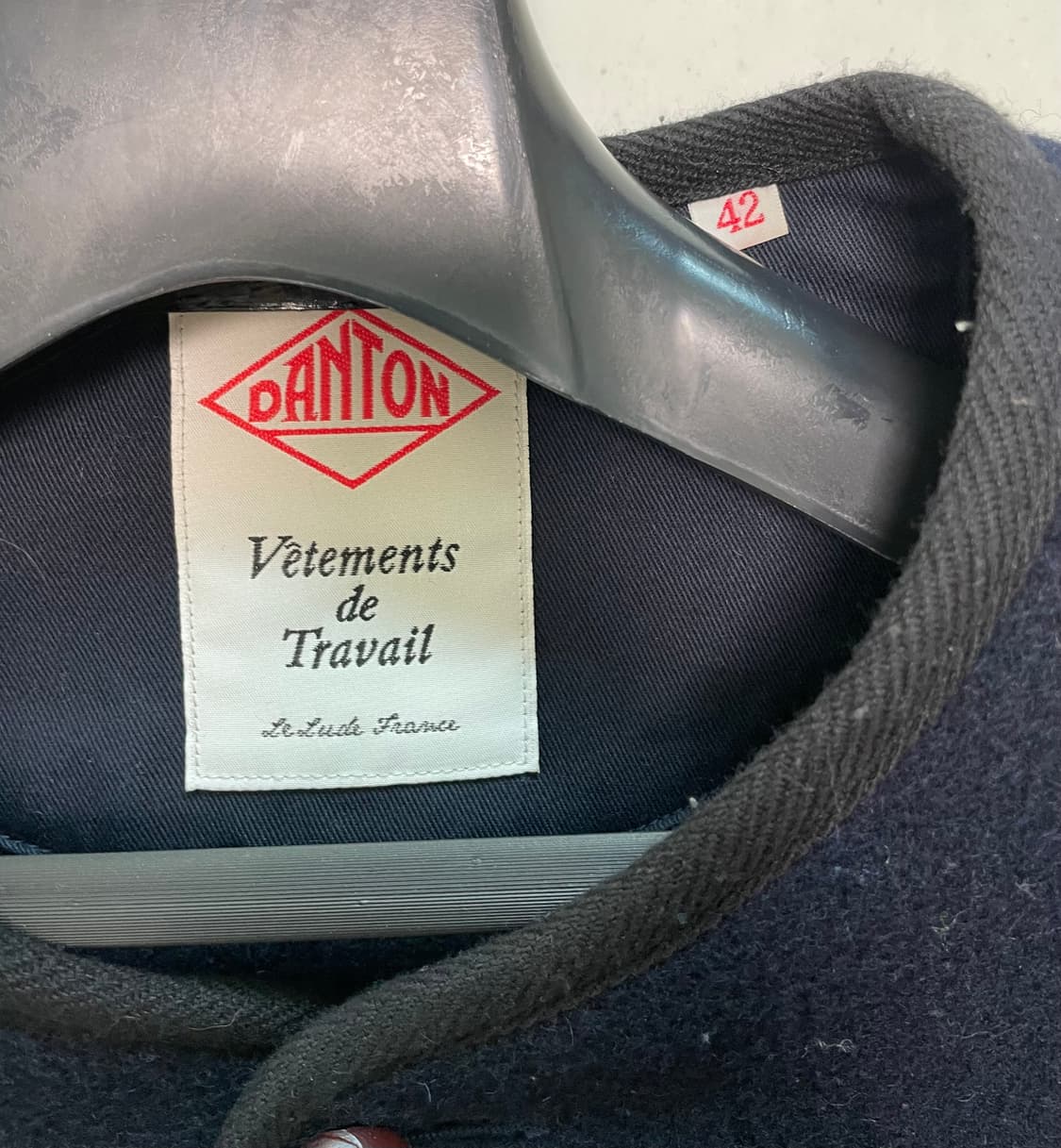 단톤 노카라 울자켓 네이비 사이즈 42 상품이미지2