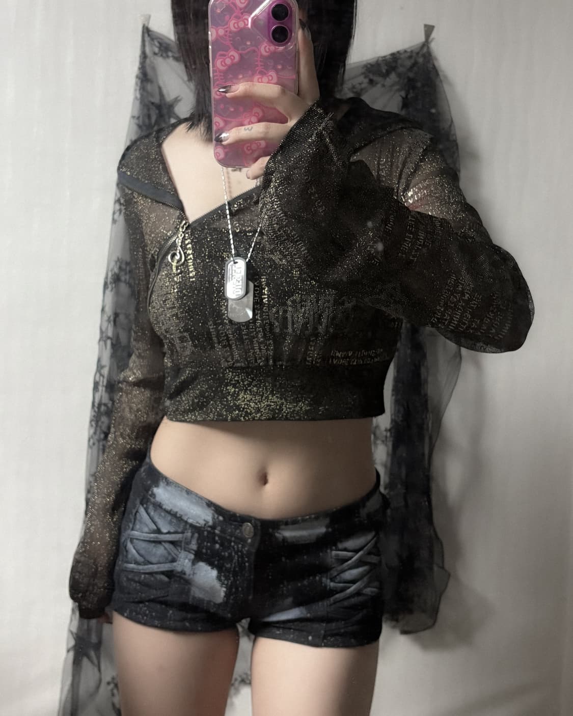 y2k 글리터 후드집업  상품이미지1