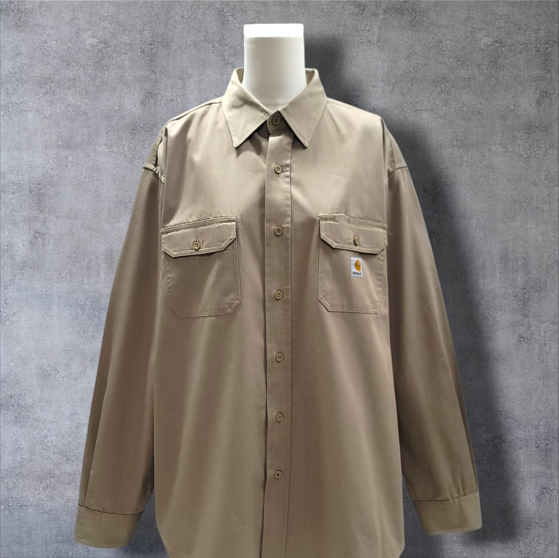 [2XL] 칼하트 브라운 투포켓 오버핏 긴팔셔츠 상품이미지3