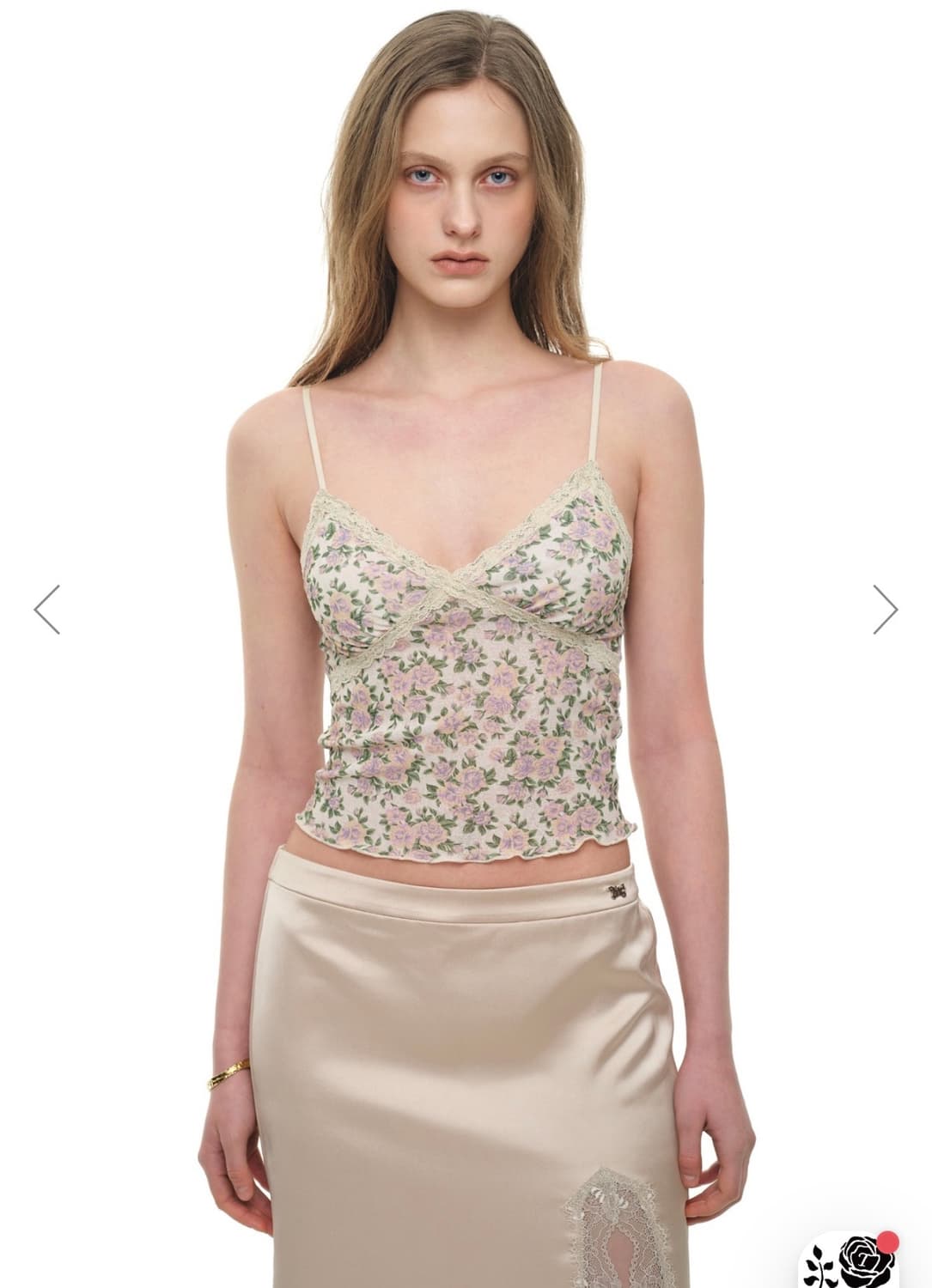 투머치택스 플로럴 레이스 탑 상품이미지1