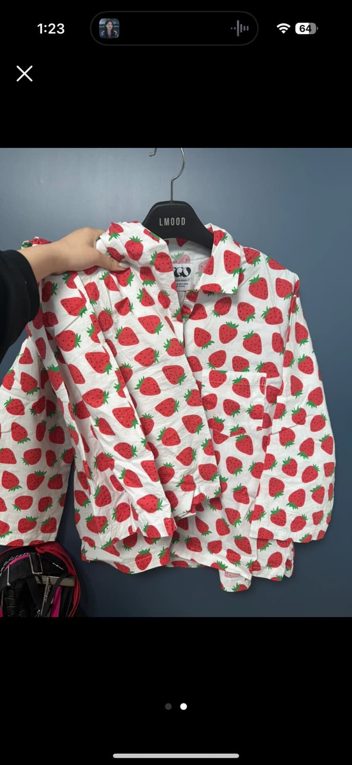 고그린오브젝트 딸기잠옷 상품이미지2