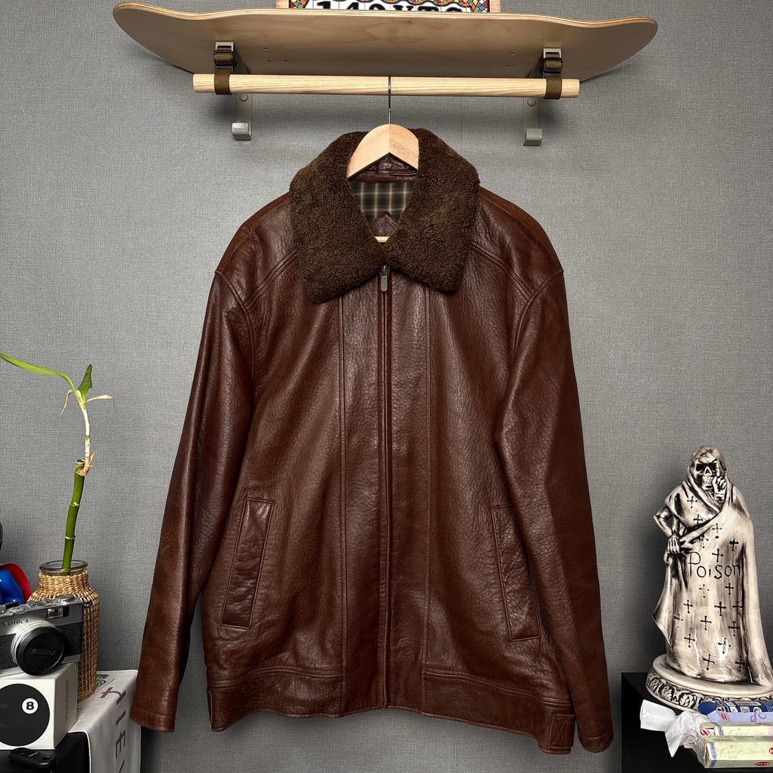 램스킨 양털카라자켓 상품이미지2