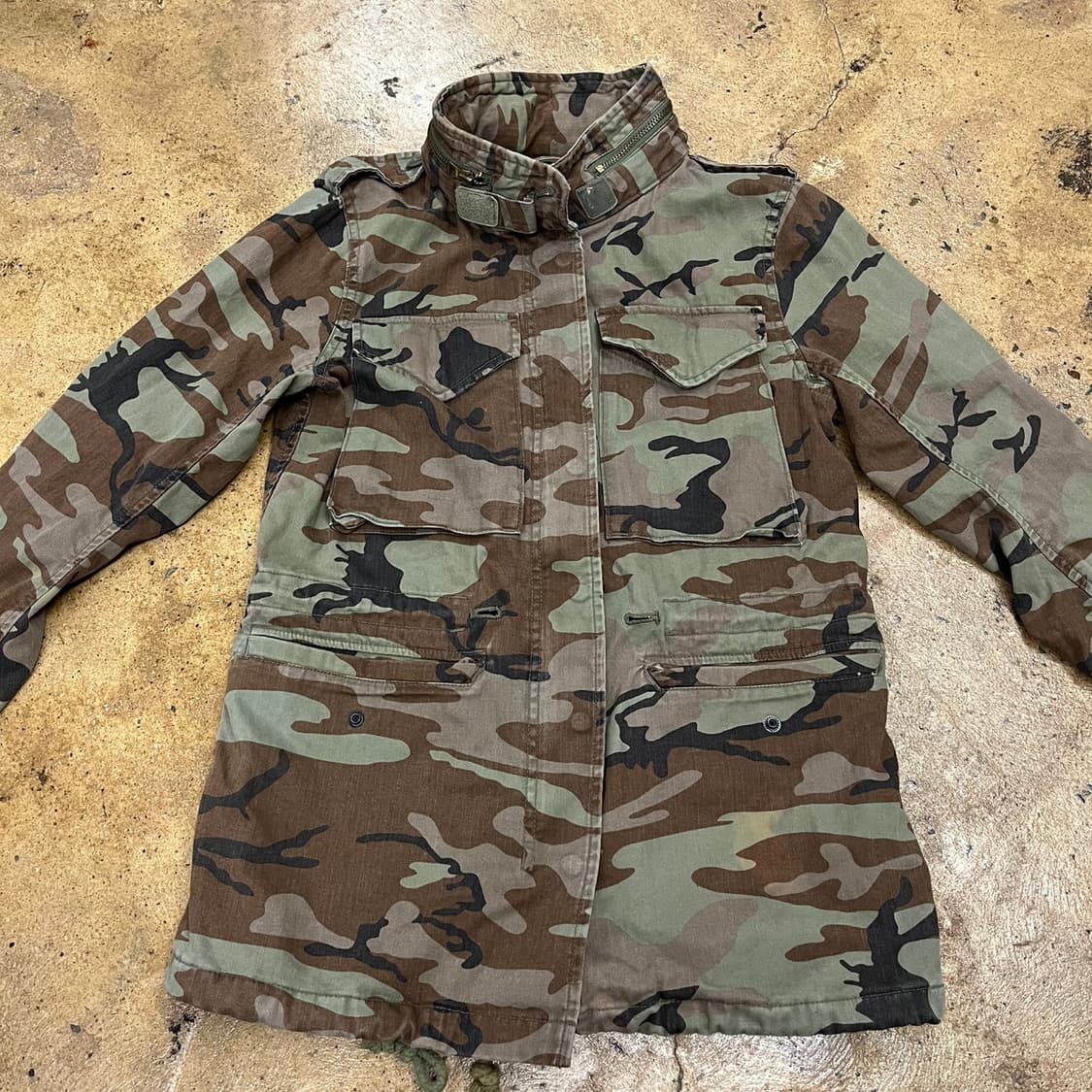[정품/S] 랄프로렌 밀리터리 카모 성조기 자켓 b15 상품이미지3