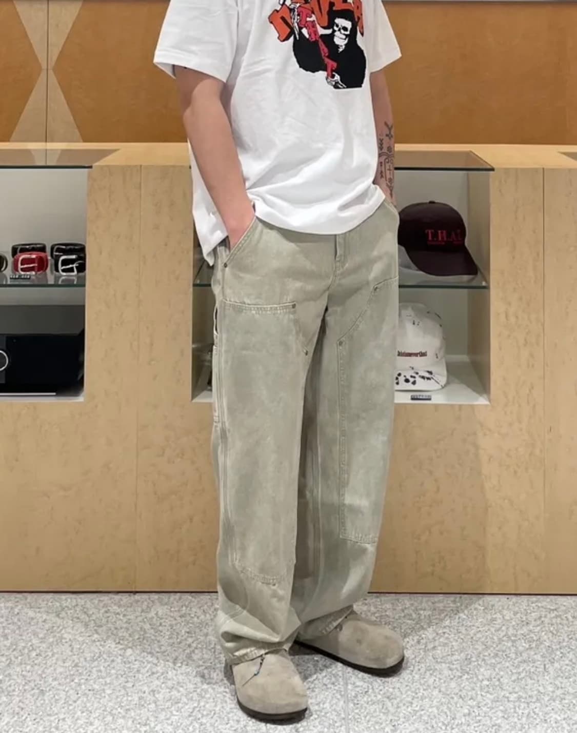 [L] 디스이즈네버댓 더블니 카펜터 팬츠 상품이미지2