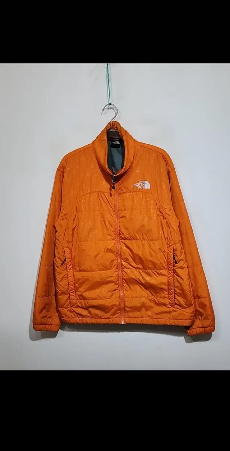 (100) 노스페이스 경량패딩 점퍼 오렌지색 등산복 자켓 아웃도어  상품이미지1