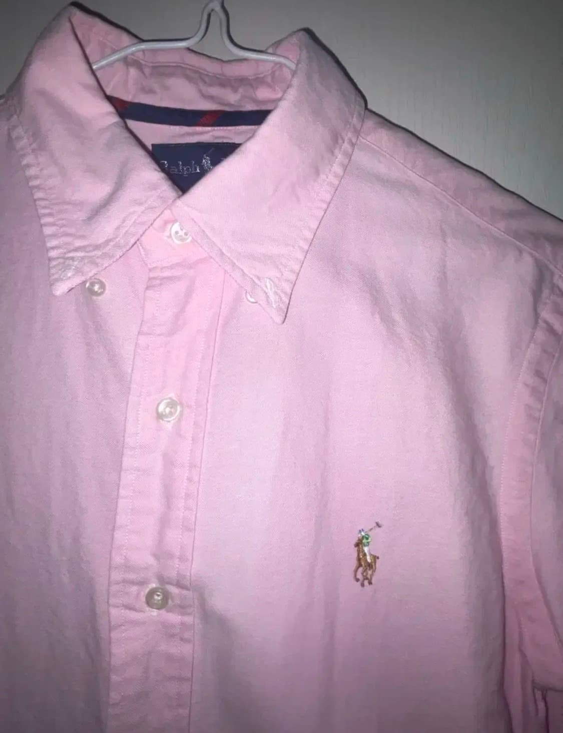 폴로 랄프로렌 커스텀핏 반팔 티셔츠 핑크 s 상품이미지2