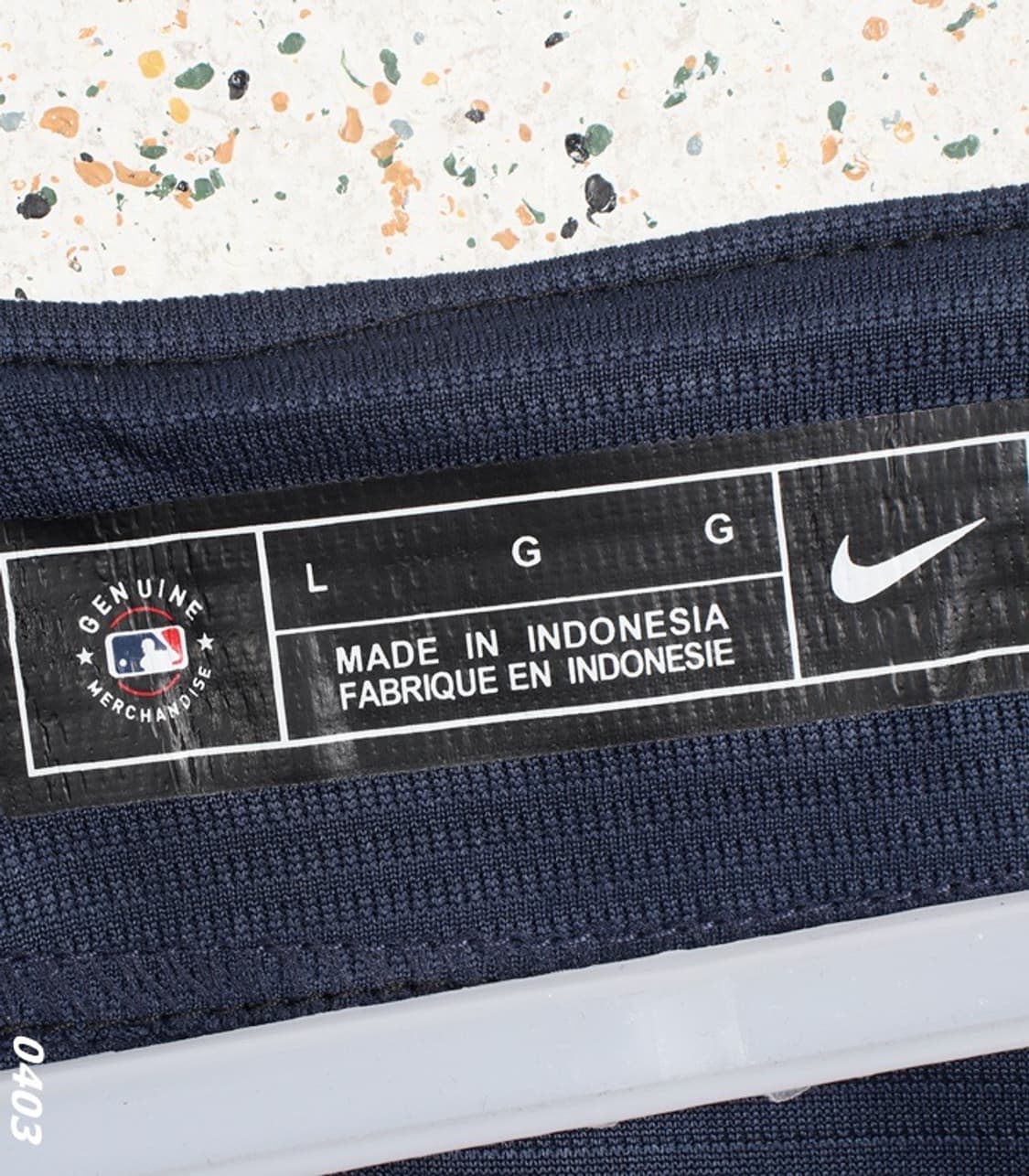 남성 L 나이키 엠엘비 지터 반팔 져지 27-3 상품이미지5