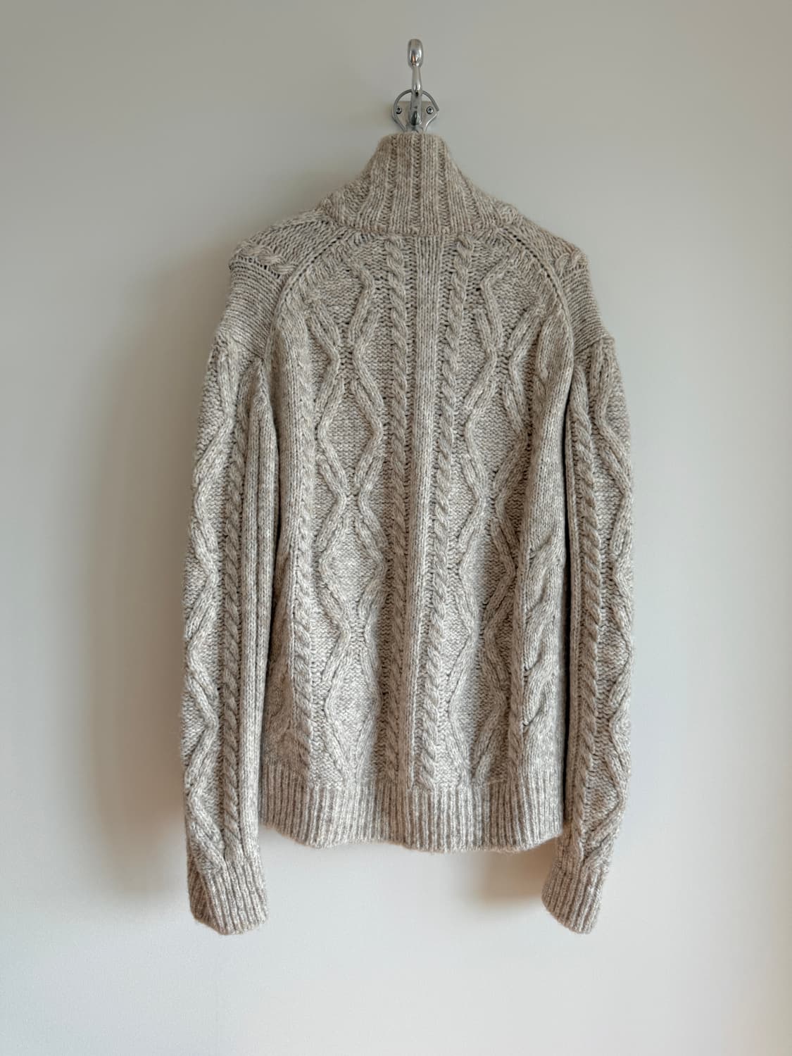 Pre owned 울 니트 집업 상품이미지4