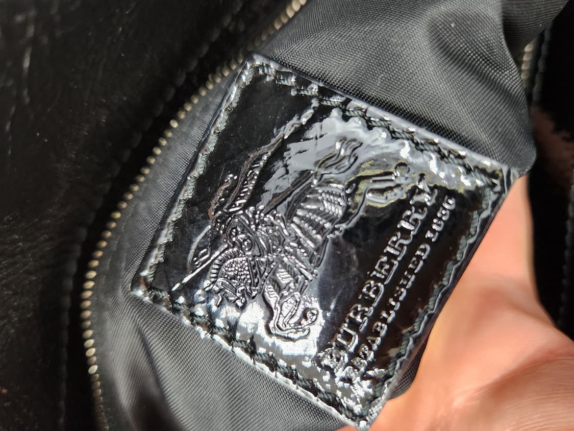 (OS)버버리 체크 페이던트 레더 토드백 상품이미지8