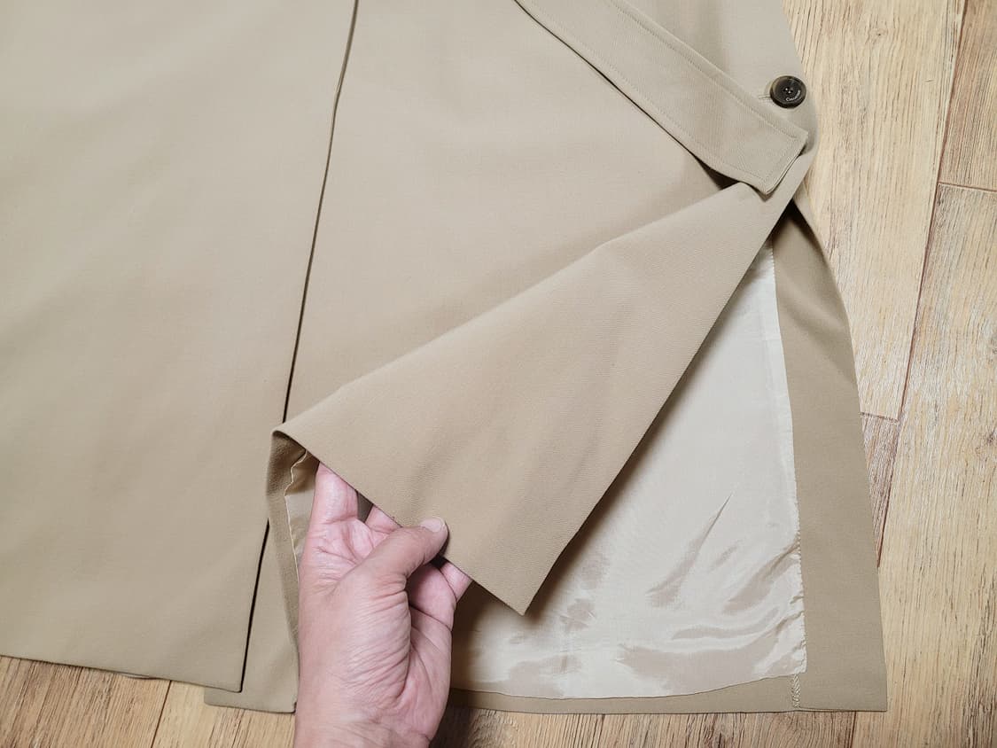 더아이잗컬렉션(THE IZZAT) 벨티드 슬릿 트렌치코트 55-66 상품이미지8