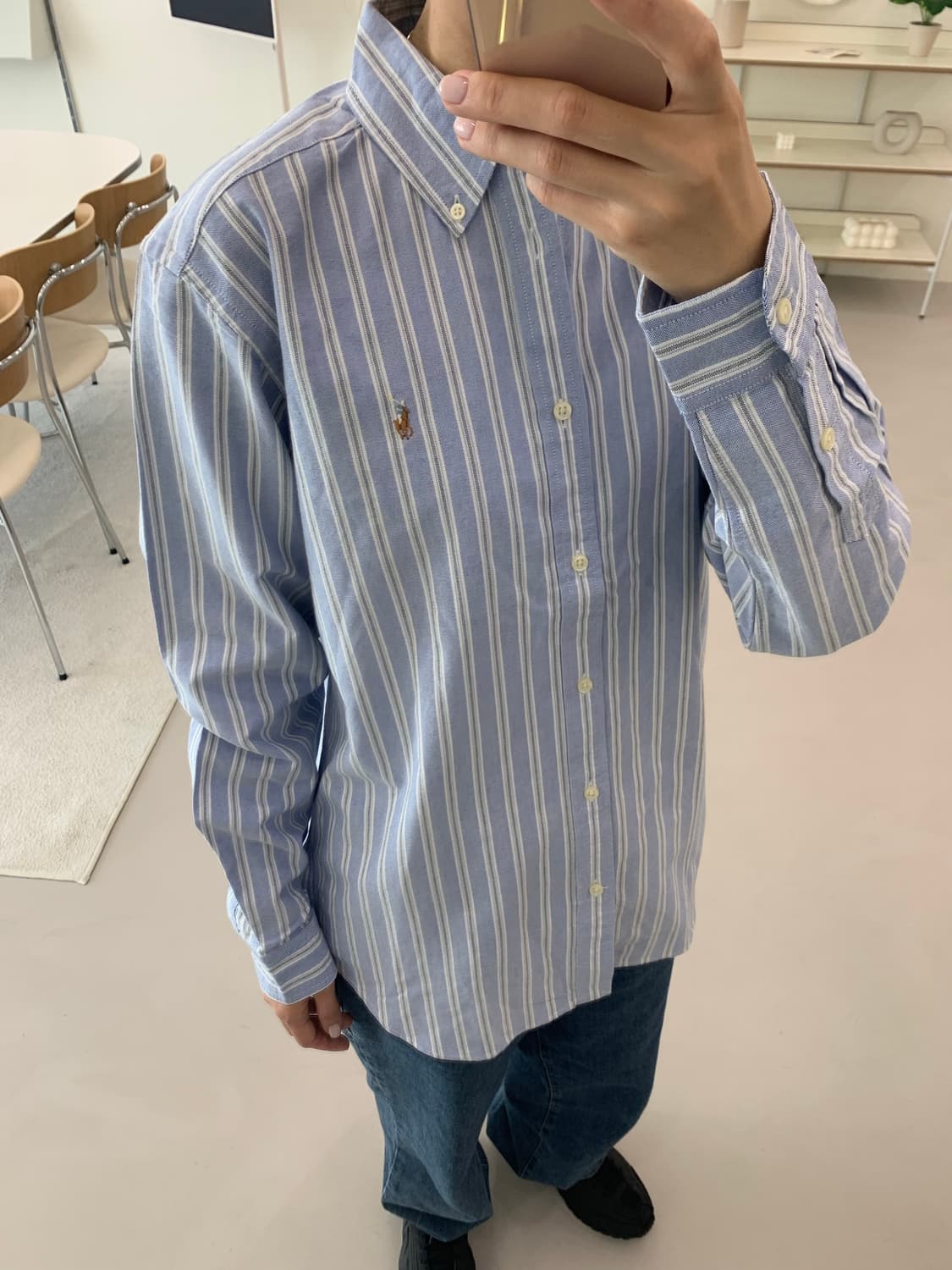 폴로 랄프로렌 보이즈 스트라이프 셔츠 XL(18-20) 상품이미지1