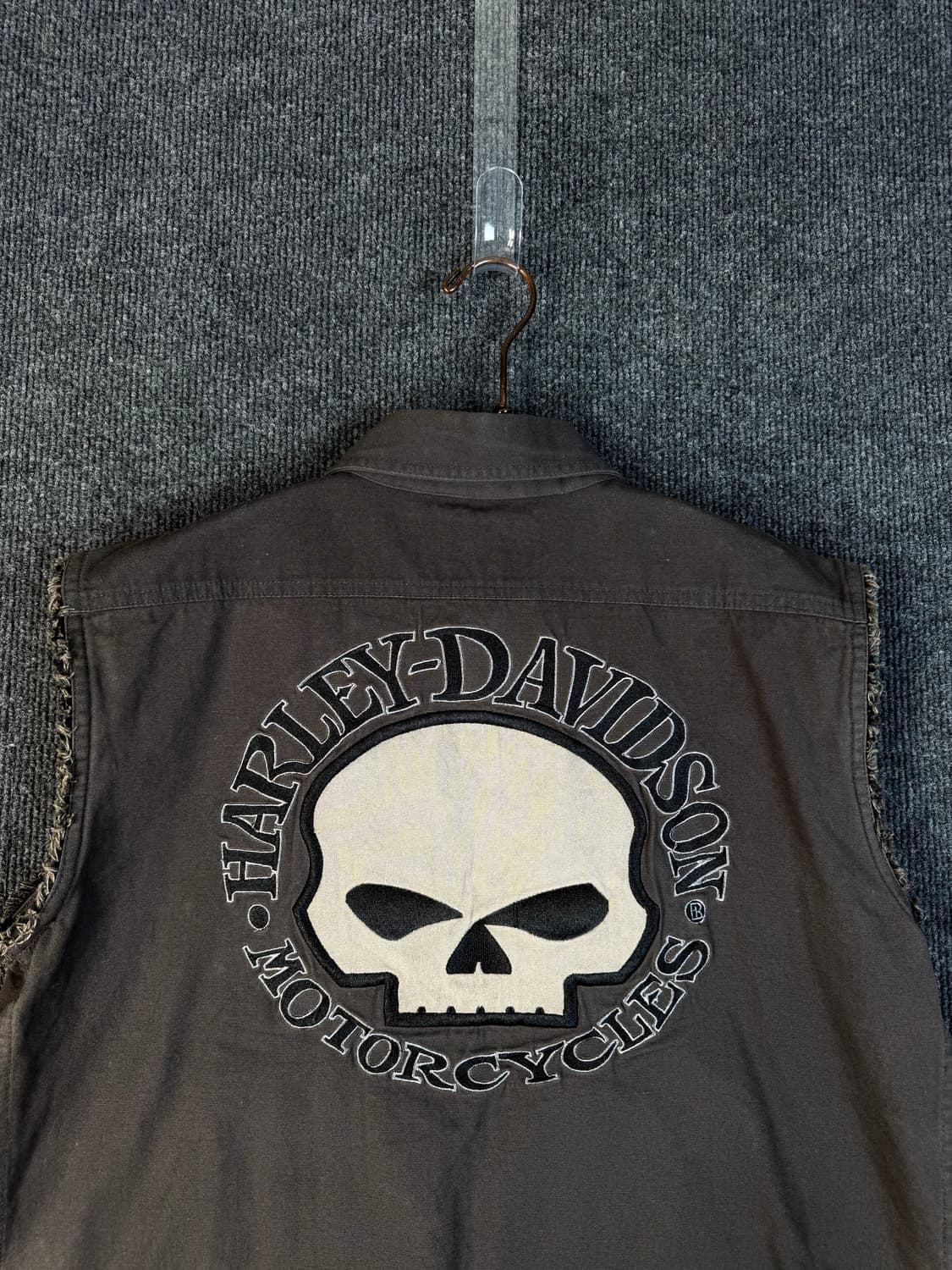 할리데이비슨 스컬 데님 베스트 상품이미지3