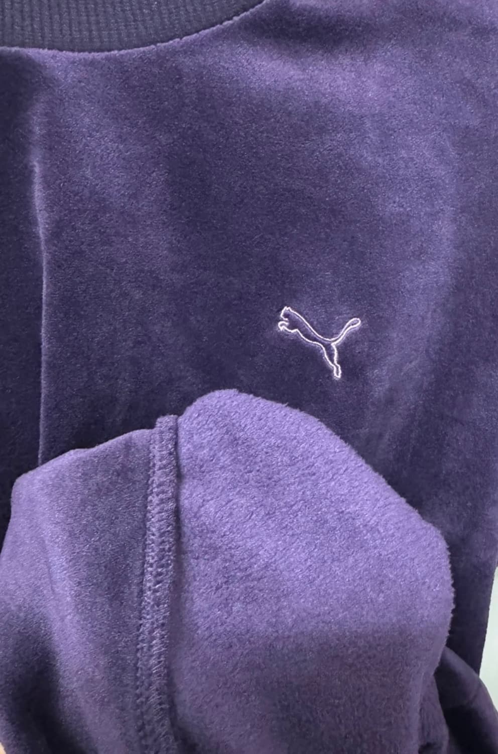 PUMA 벨벳 맨투맨 퍼플 상품이미지8