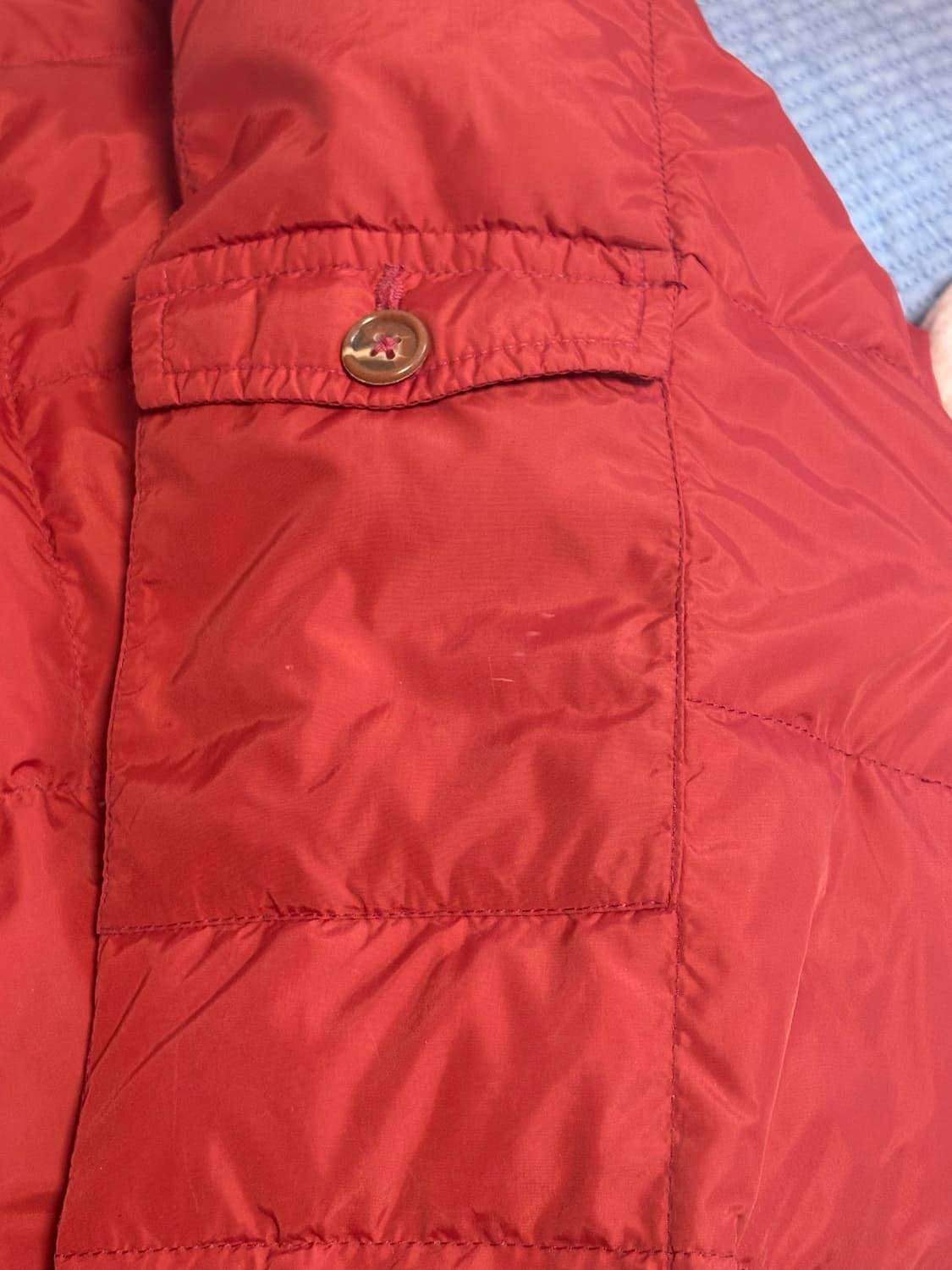 [XL] 80s 에디바우어 빈티지 구스다운 풀오버 레드 상품이미지10