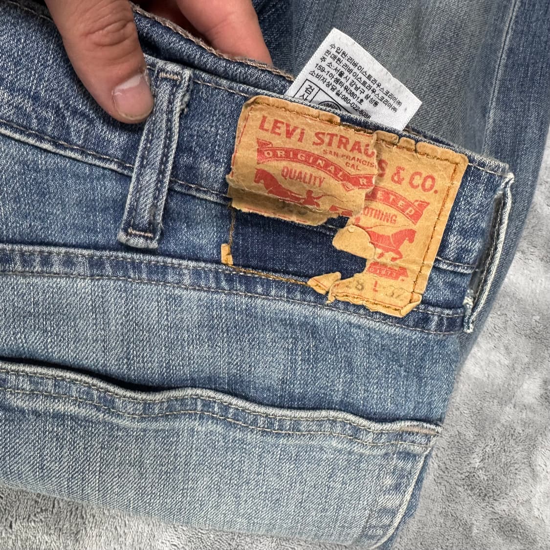 리바이스 505 데님 진 팬츠 38  상품이미지5