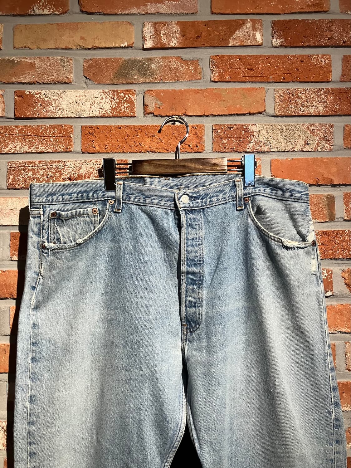 90s USA 빈티지 리바이스 501 데님 팬츠 빅사이즈 상품이미지3