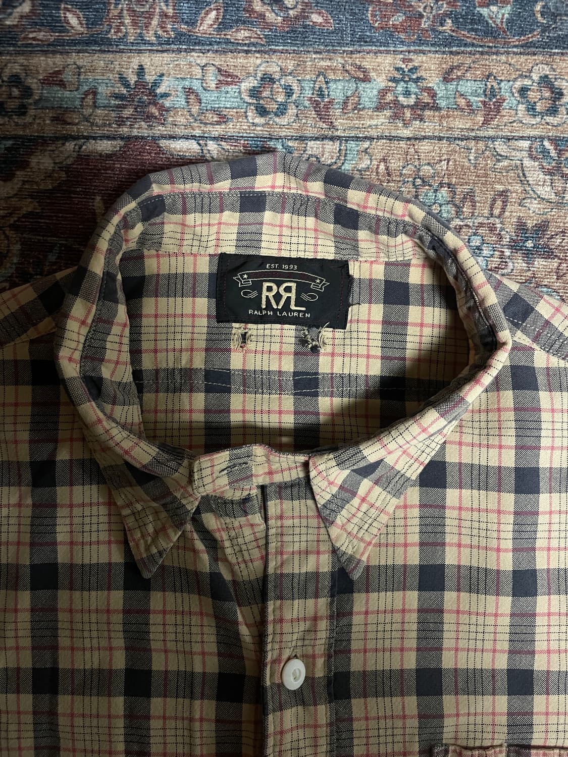 RRL 더블알엘 코튼 체크 셔츠 상품이미지2