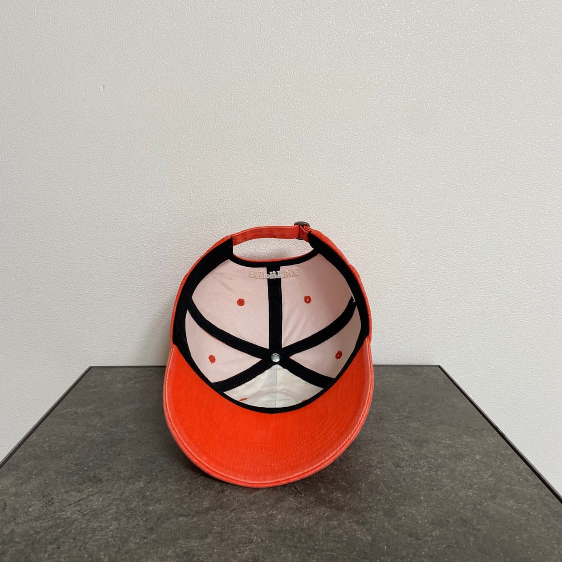 (OS) 슈프림 S로고 볼캡 모자 피그먼트 워시드 오렌지 상품이미지5