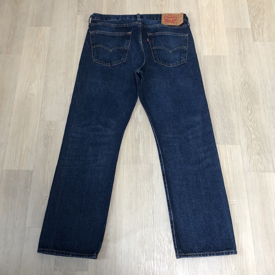 (34) 리바이스 Levi's 501 스트레이트핏 워시드 중청 데님 상품이미지10