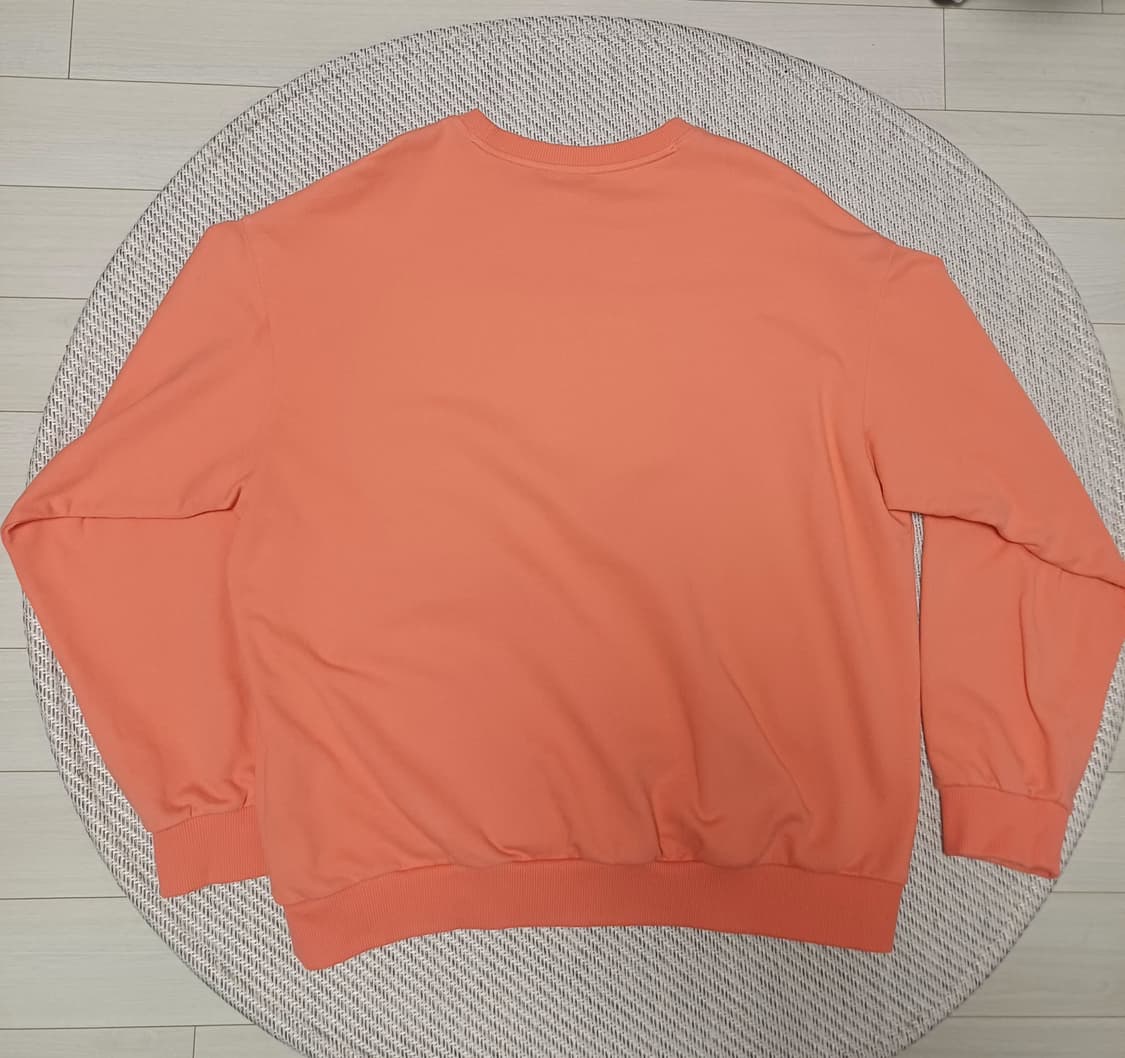 [105/XL] 엄브로 에센셜 스몰로고 와플 맨투맨 - 코랄 (세미크롭 상품이미지6