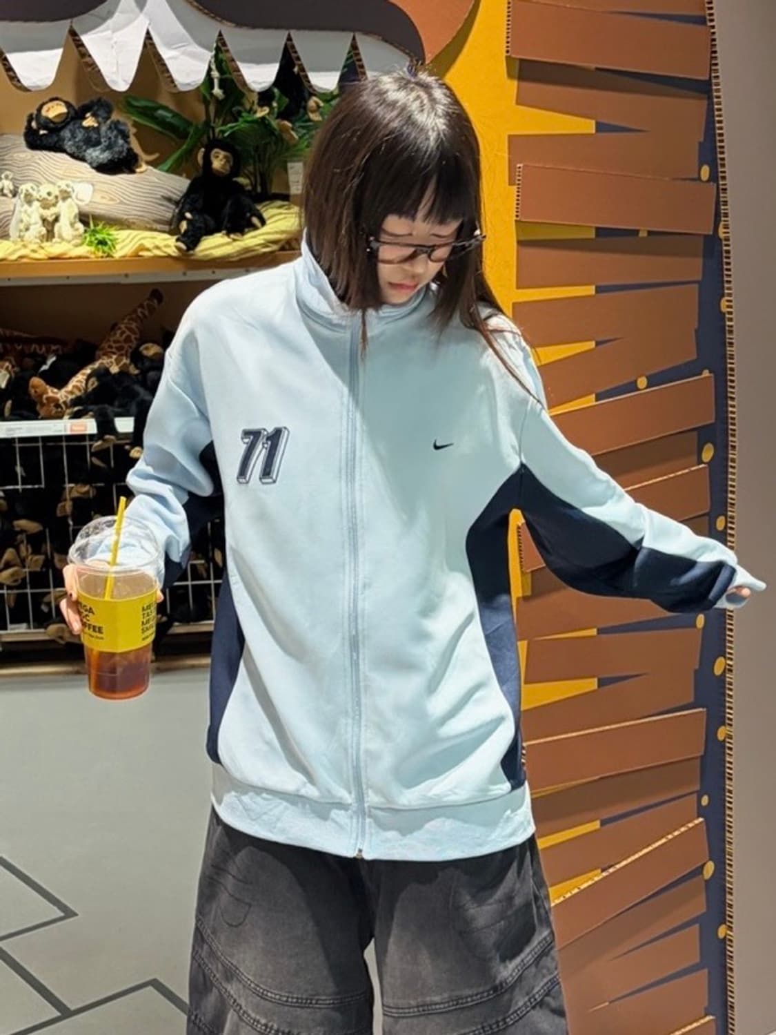 90s NIKE 올드스쿨 올림픽 져지 트랙탑 상품이미지3