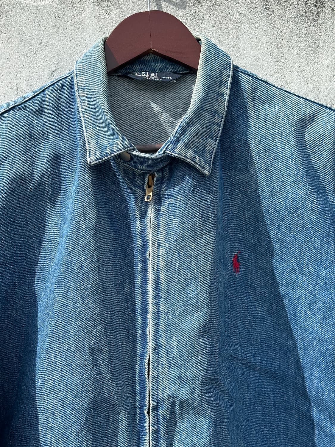 [M-L] 80s 폴로 랄프로렌 데님 블루종 자켓 USA made 상품이미지2