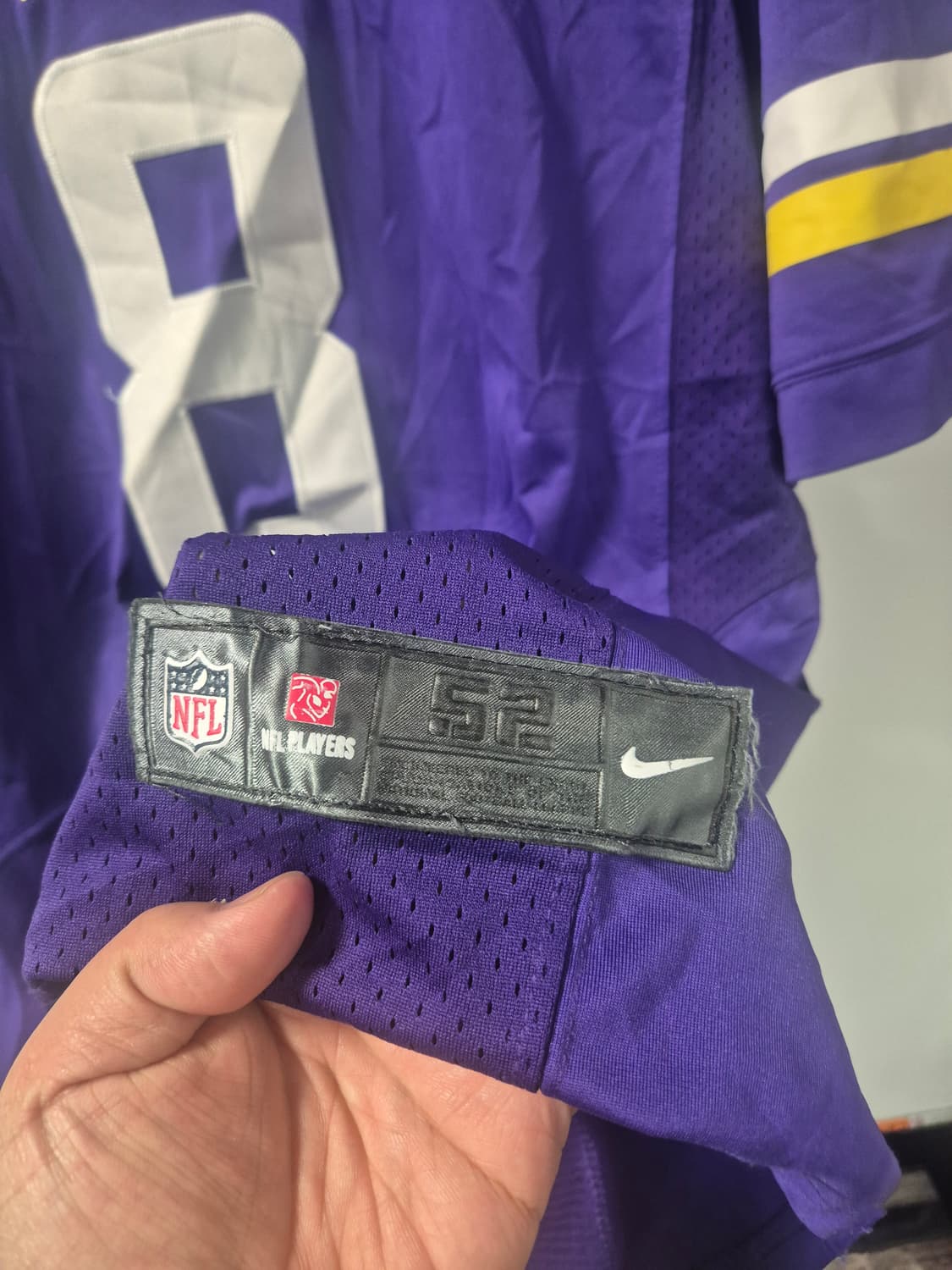 *무료배송* 나이키 XXL사이즈  NFL 바이킹스 8번 반팔(상태A급) 상품이미지2