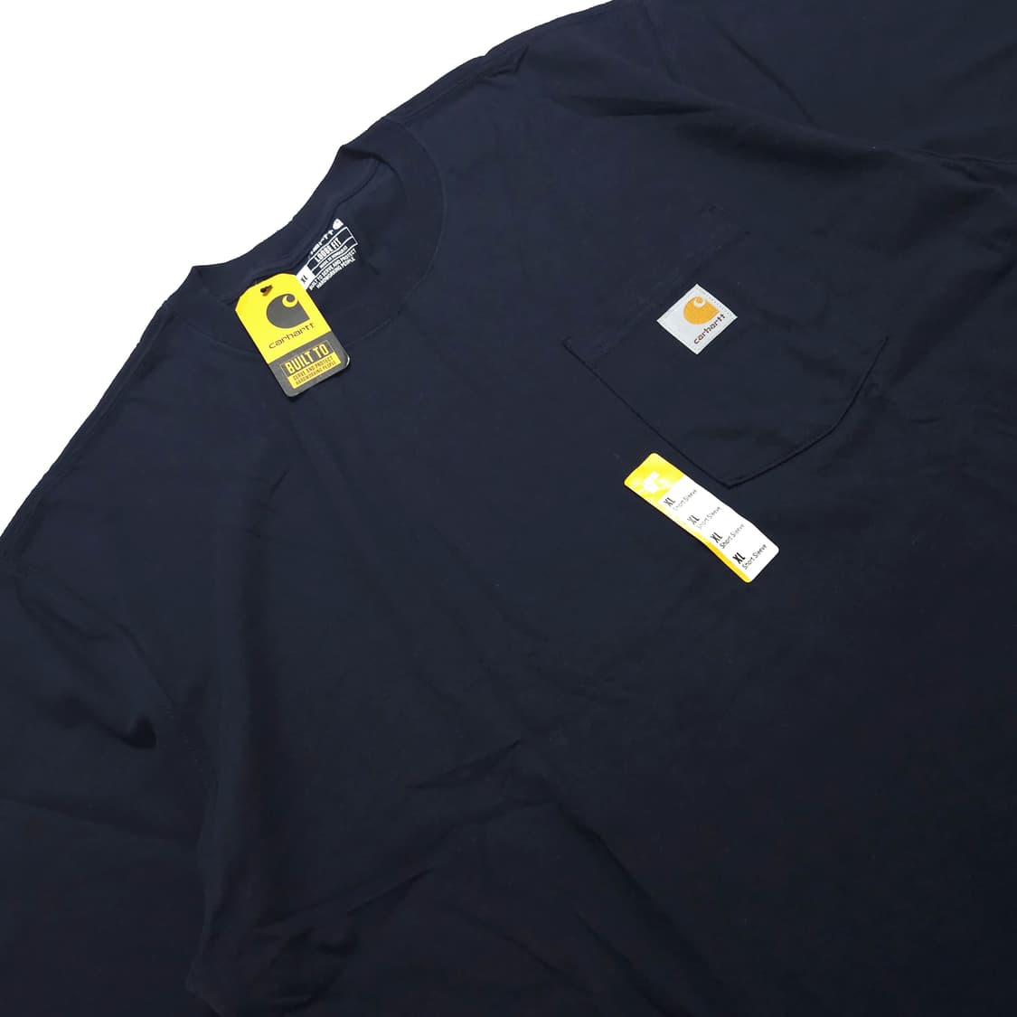 칼하트 루즈핏 워크 포켓 반팔 티셔츠 네이비 상품이미지4