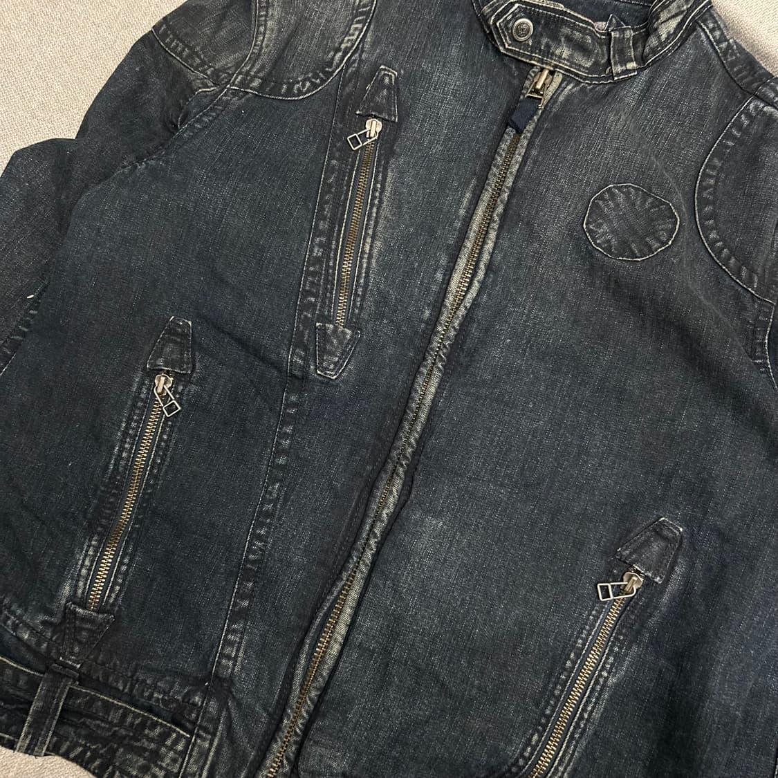 Levis Strauss Denim Biker Jacket 상품이미지4