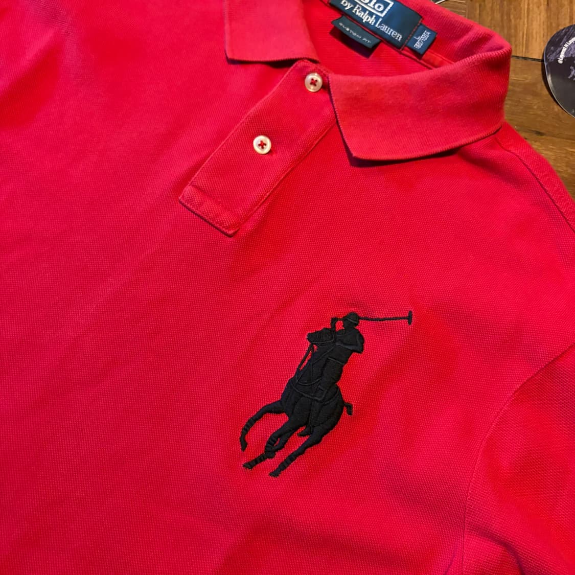 POLO RALPH LAUREN 빅 포니 카라티셔츠 레드 상품이미지3