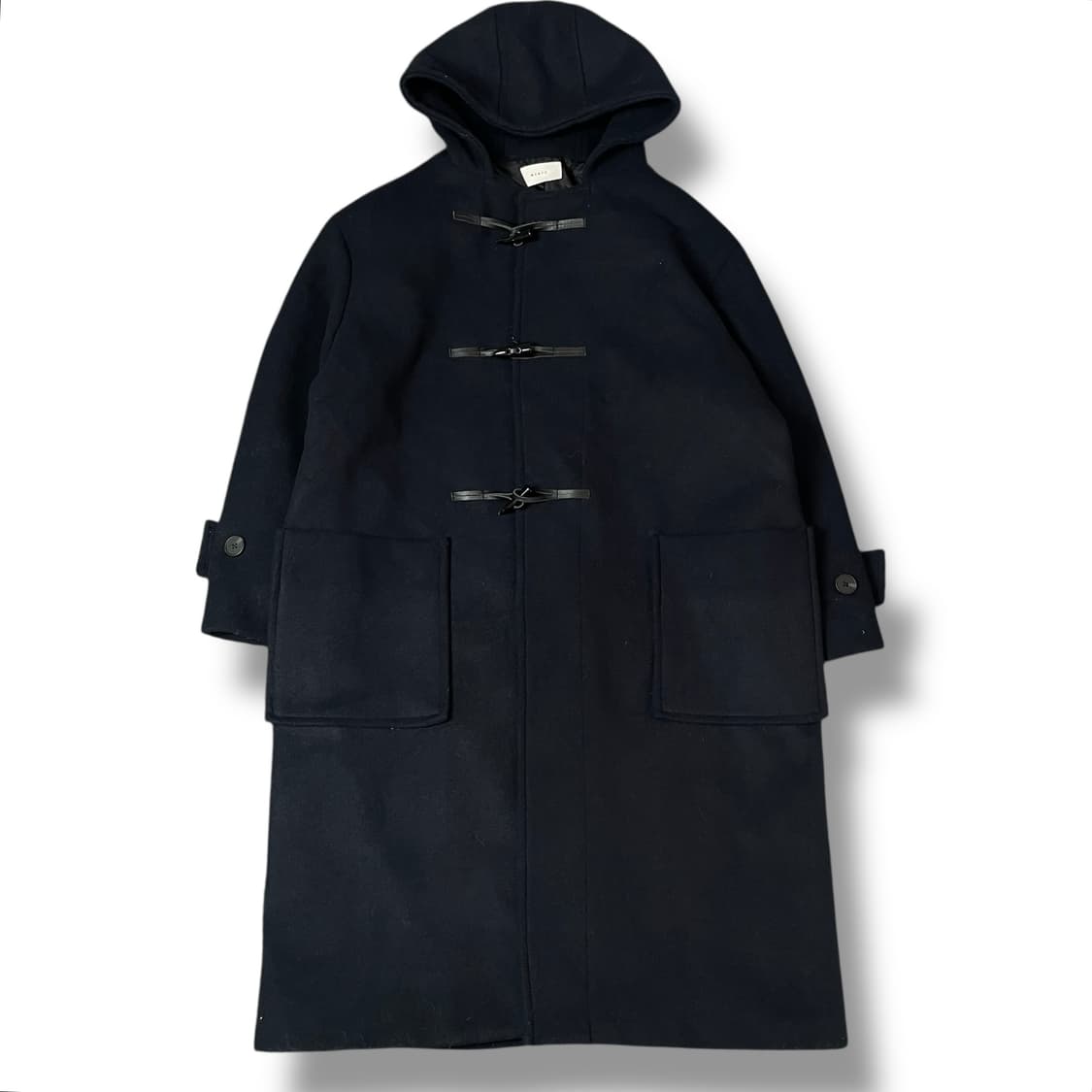 MENTO 프리미엄 다크 네이비 후드 더플코트 52 상품이미지1