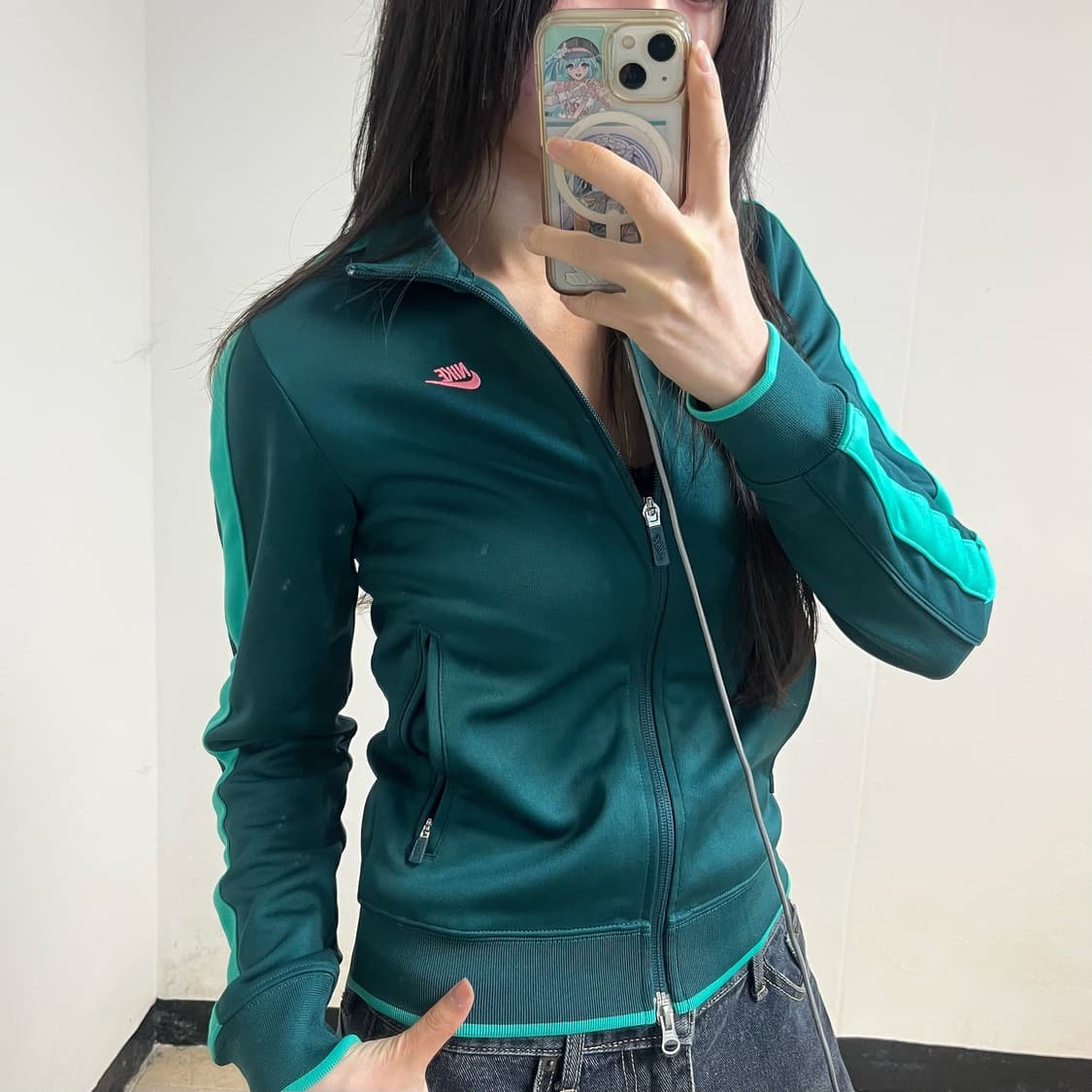 Nike Green Track Jacket  상품이미지2