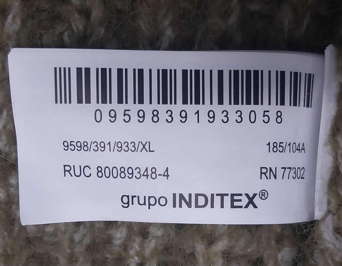 ZARA 카키 와플 니트 스웨터 XL 상품이미지5