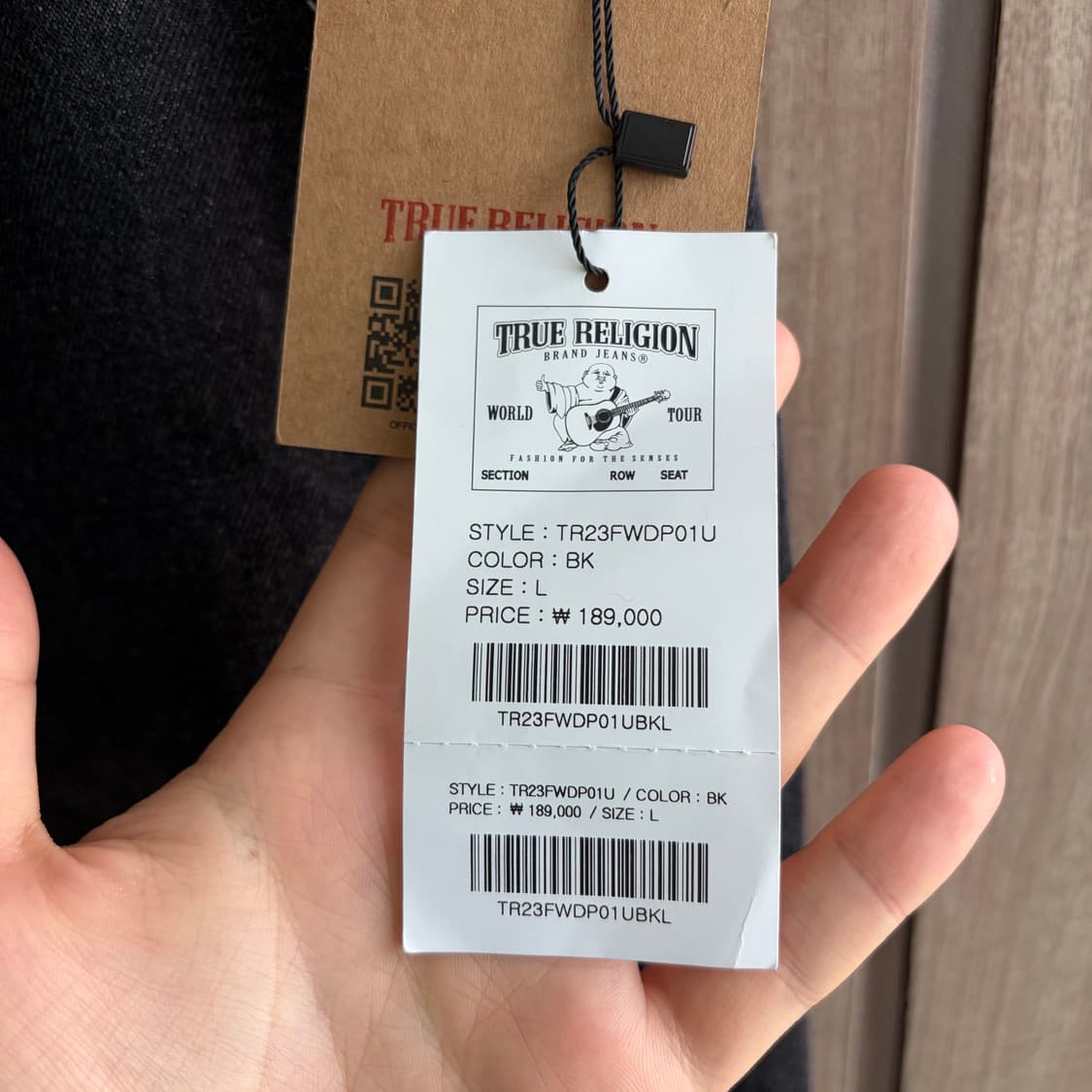 새상품(L)트루릴리젼 데님 필드팬츠 블랙 상품이미지3