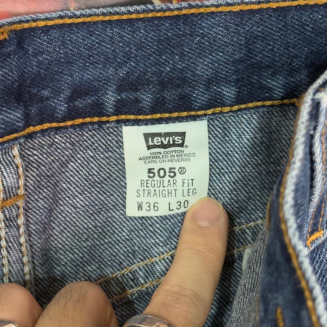 00s 리바이스 505 데님팬츠 W36 L30 상품이미지6