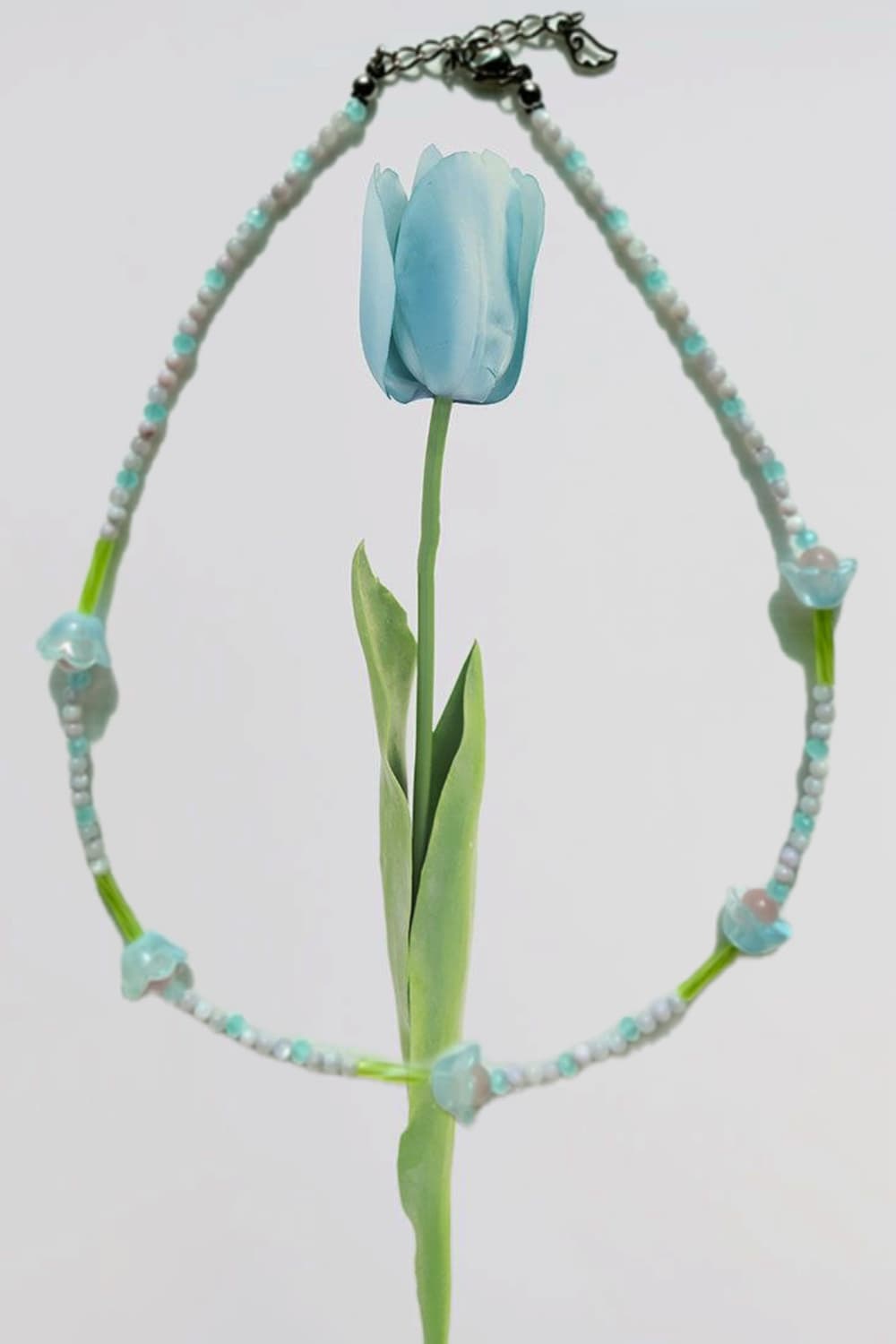 핸드메이드🌷봄꽃(블루) 목걸이  상품이미지2