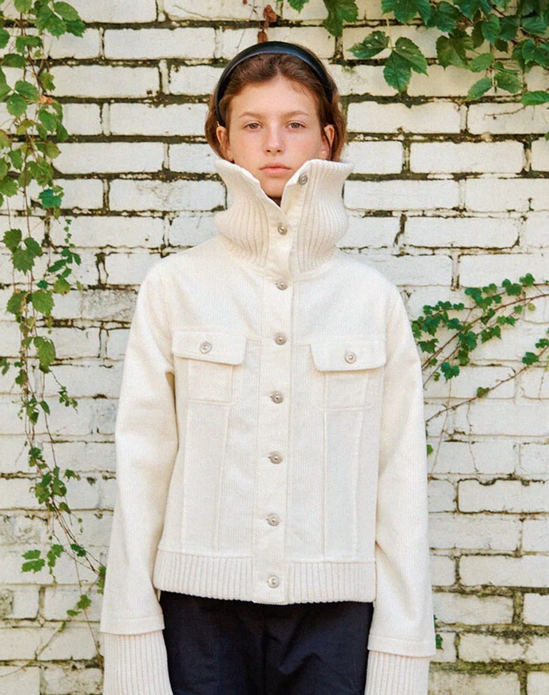 Tmnn 하이넥 니트 자켓 집업 상품이미지1