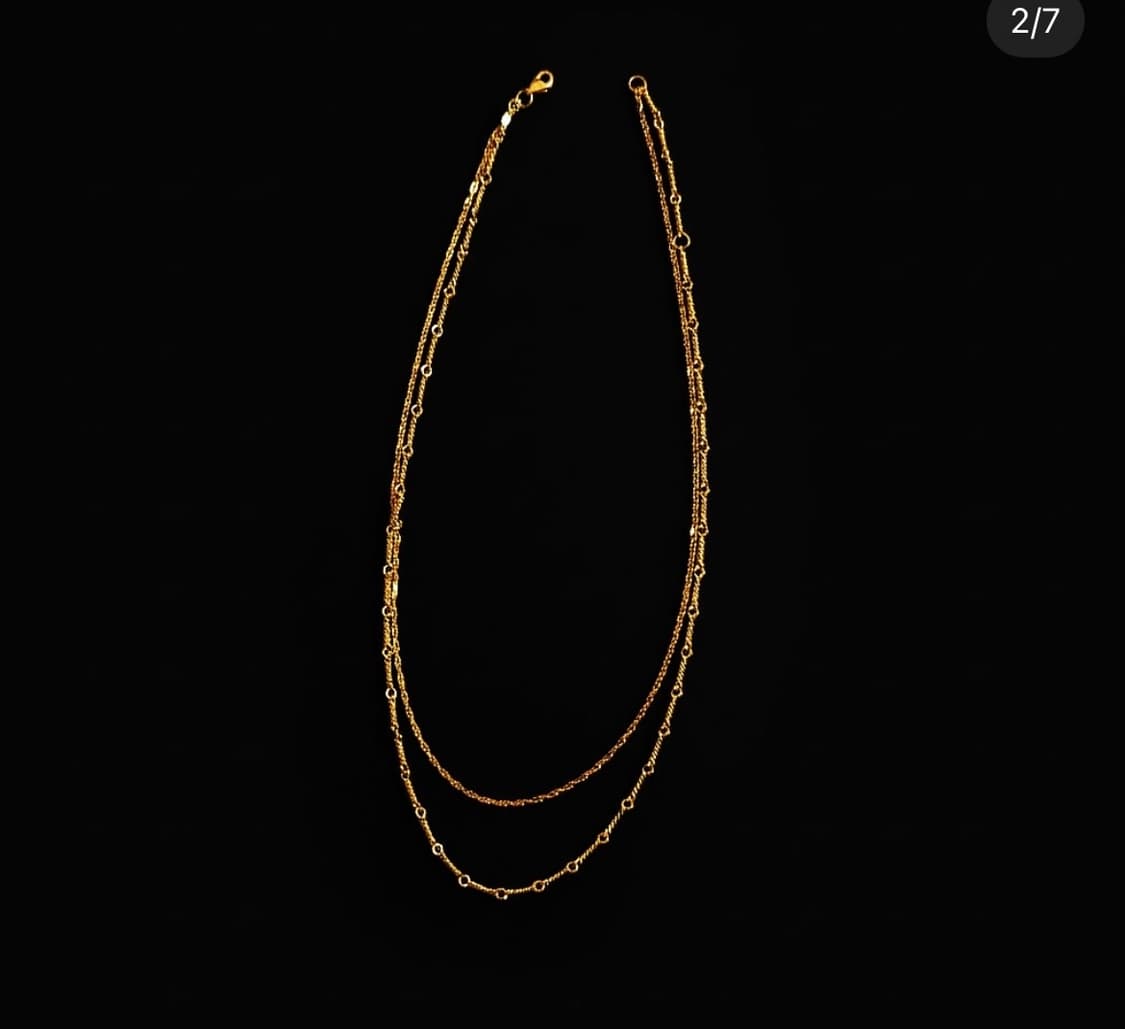 SCAPE Cold Vein 2 체인 목걸이 (18K GP) 상품이미지1