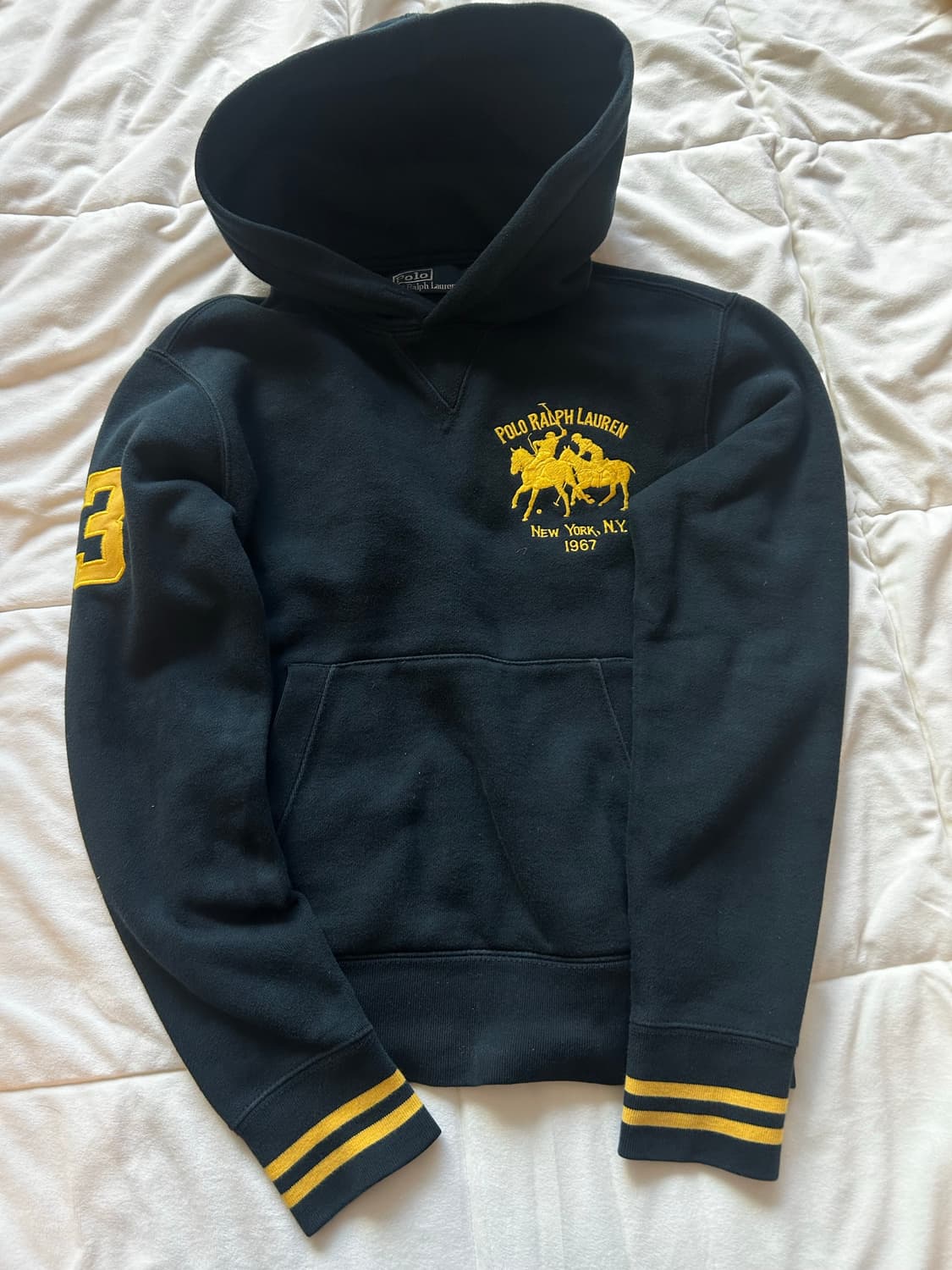 (무료배송)폴로 랄프로렌 더블포니 빅포니 블랙 후드 상품이미지1