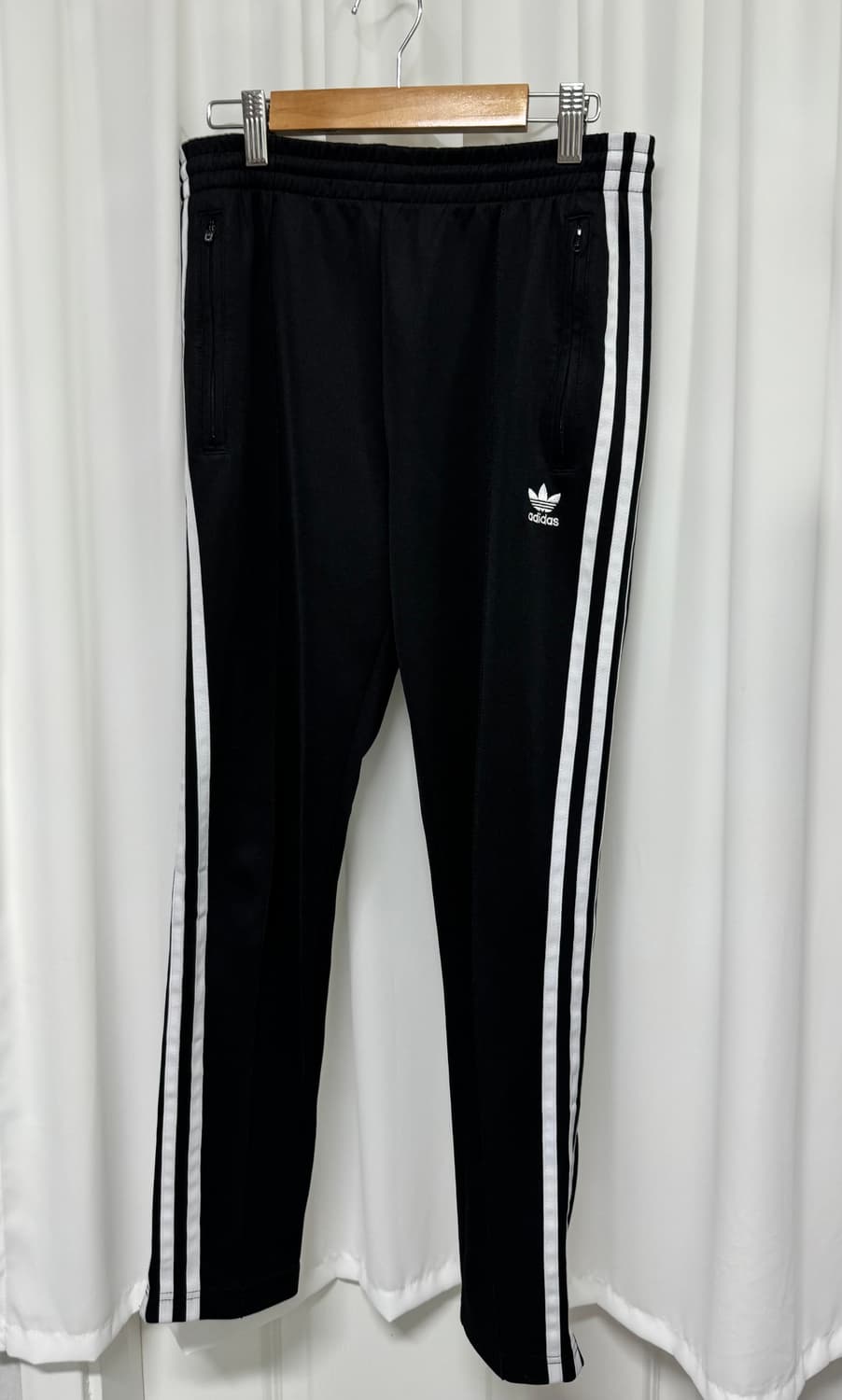 아디다스 삼선 트레이닝 팬츠 블랙 XS 상품이미지3