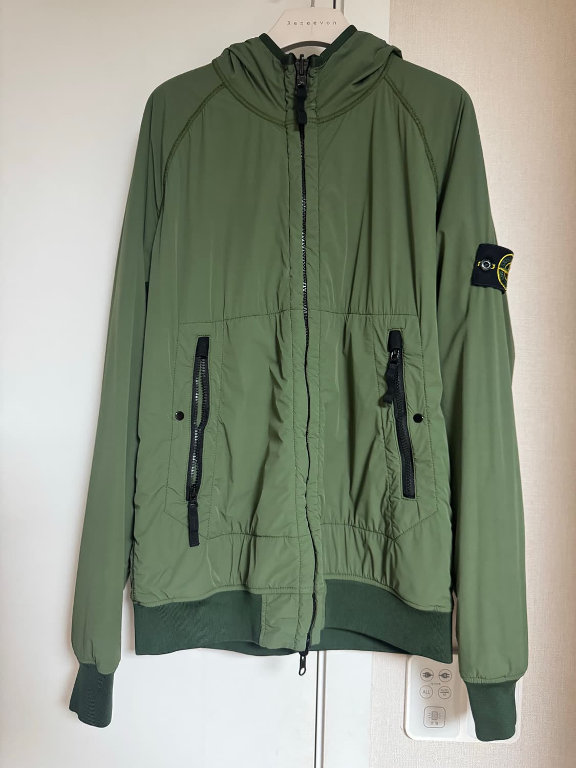 Stone Island 패널 믹스 후드집업 상품이미지1