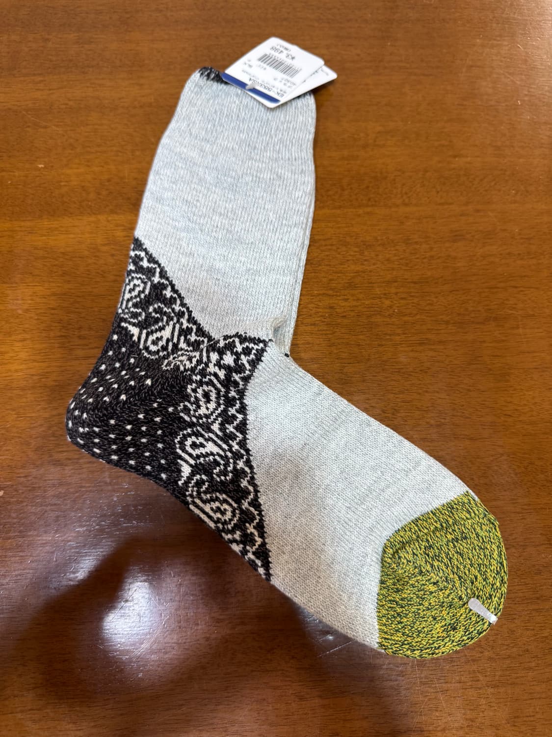 캐피탈 KAPITAL 96수 힐 페이즐리 네이비 반다나 양말(새상품) 상품이미지3