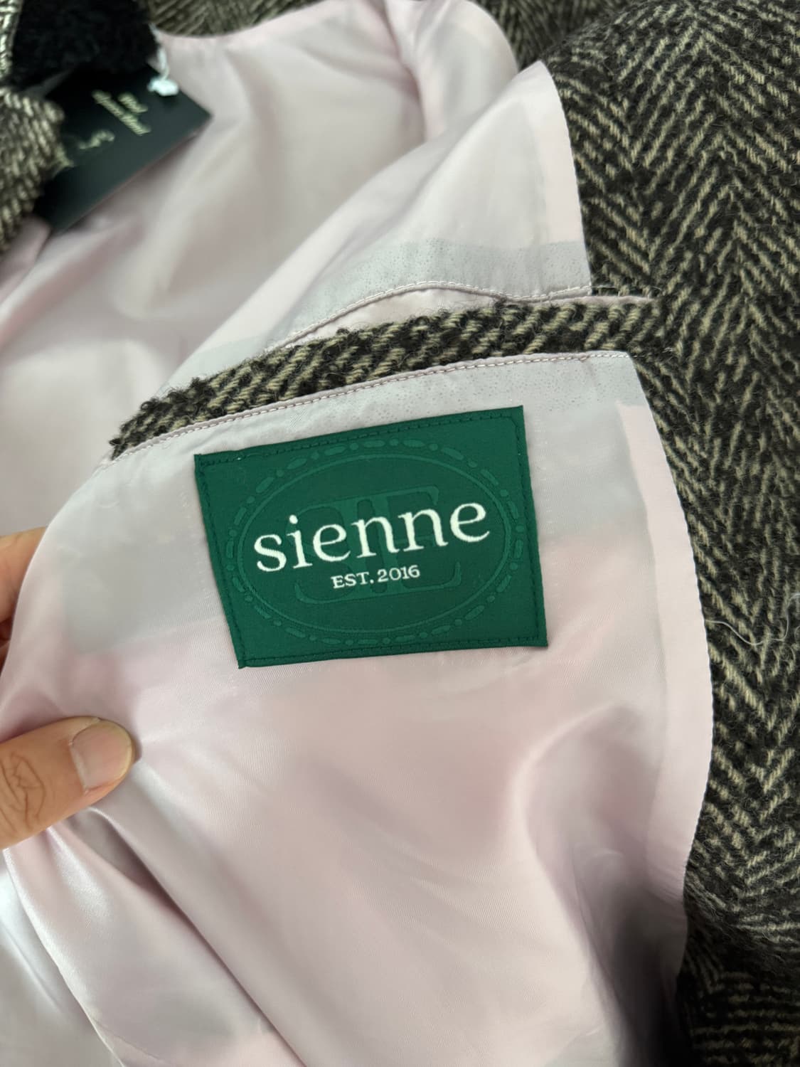 시엔느(Sienne) 울&알파카 헤링본 코트(택 달린 제품) 상품이미지9