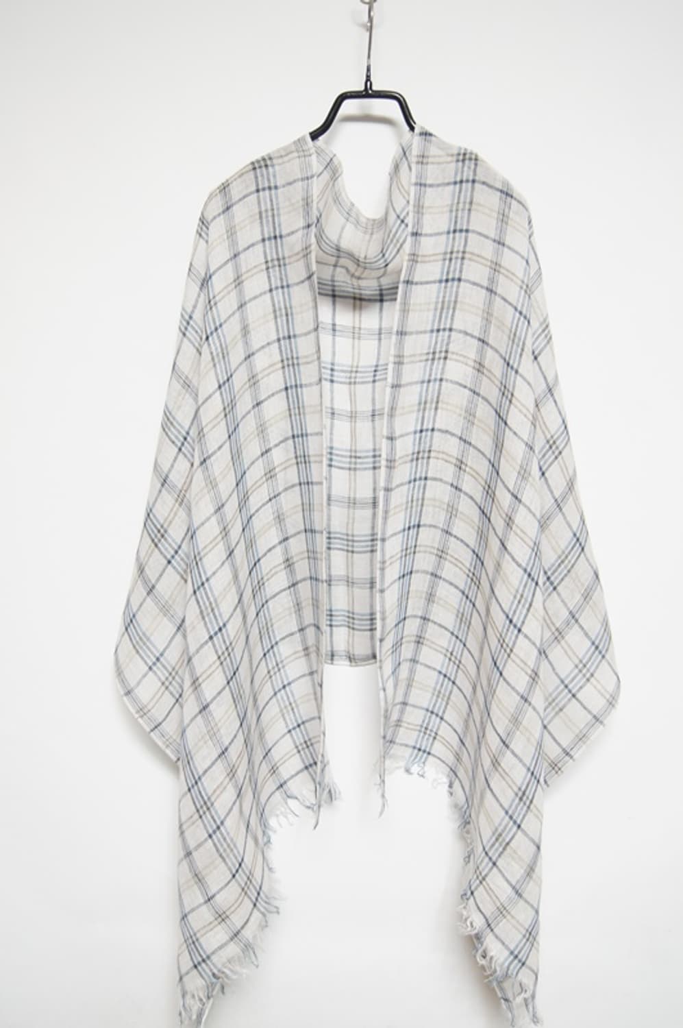 마가렛호웰 정품 린넨 체크 빅숄 상품이미지1