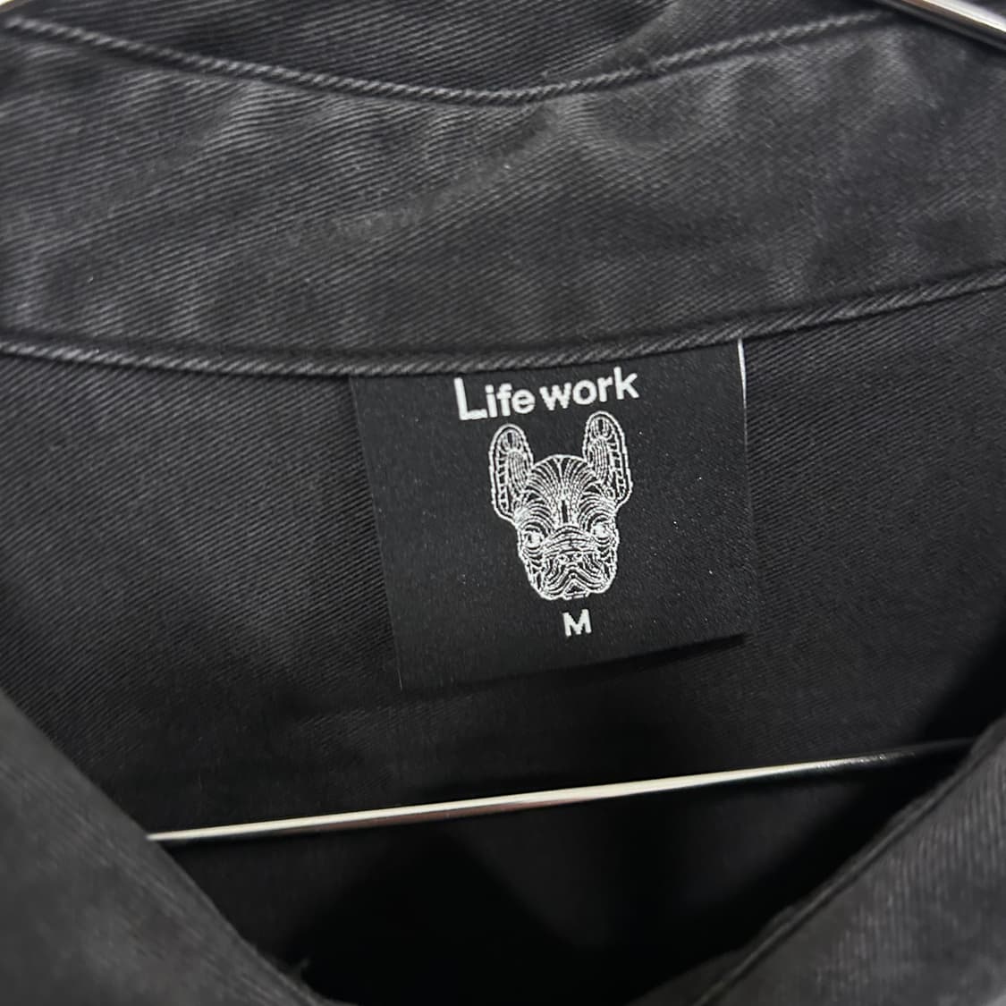 라이프워크 하이드어웨이 패치 흑청 크롭 데님셔츠 상품이미지3