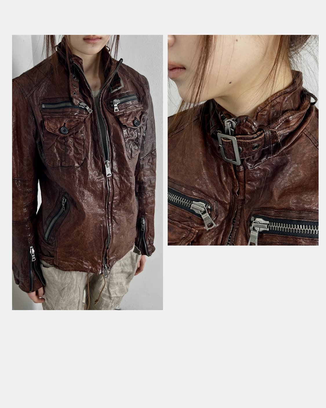 토네이도 마트 (Tornado Mart) 고트 스킨 레더 자켓 상품이미지2