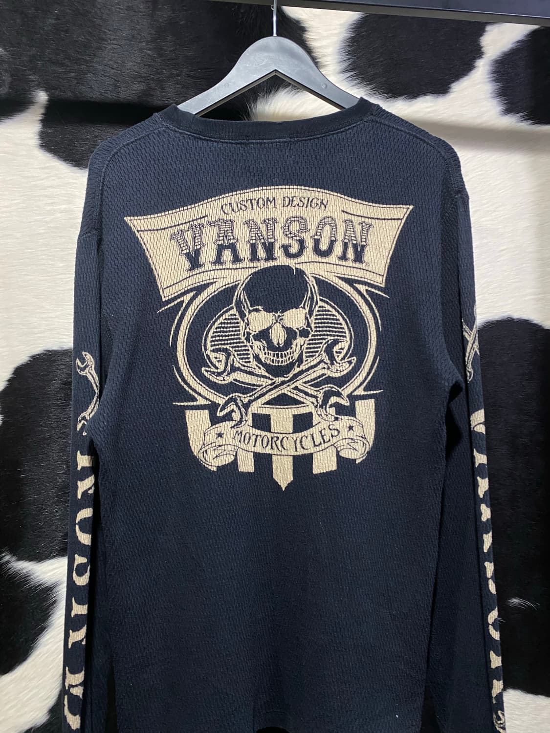 Vanson leathers 해골 프린팅 니트 상품이미지6