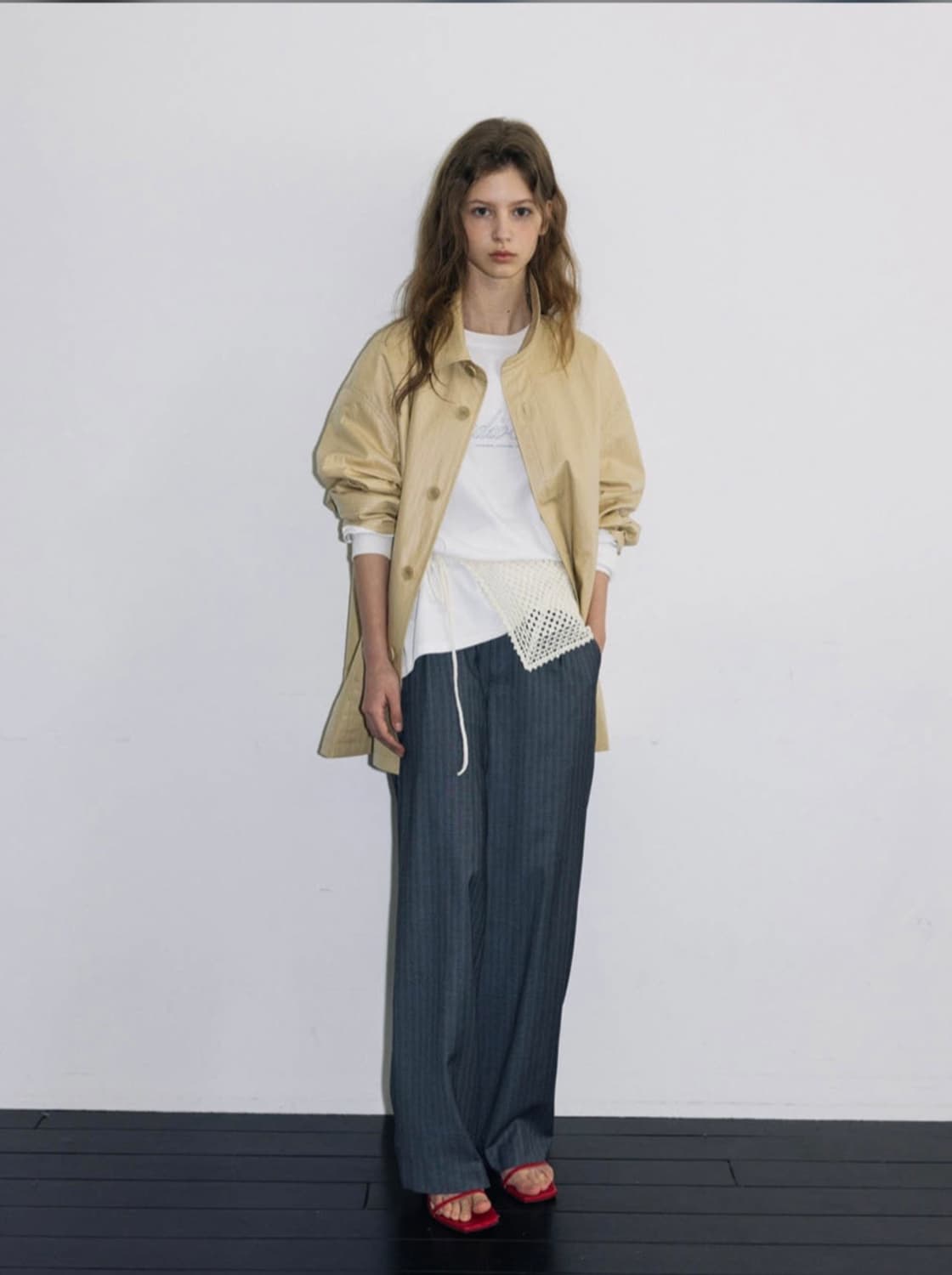 스튜디오테이블 스트라이프 슬랙스 M 상품이미지1