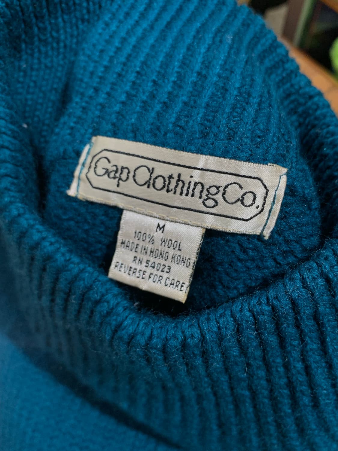 80s 갭 모크넥 울 스웨터 상품이미지6