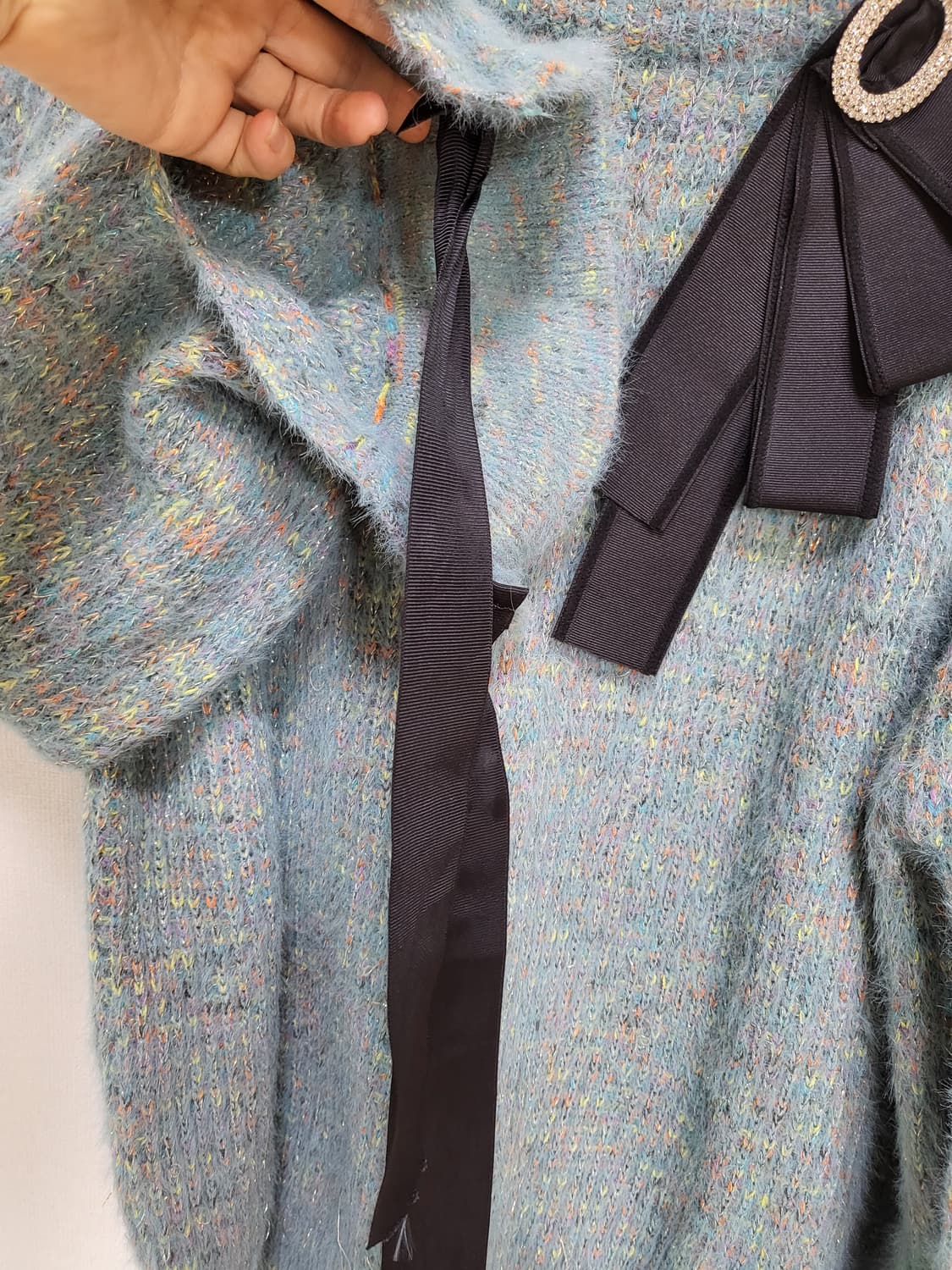 LeNic&McCoy 루즈핏 리본 니트 free55-77 상품이미지4